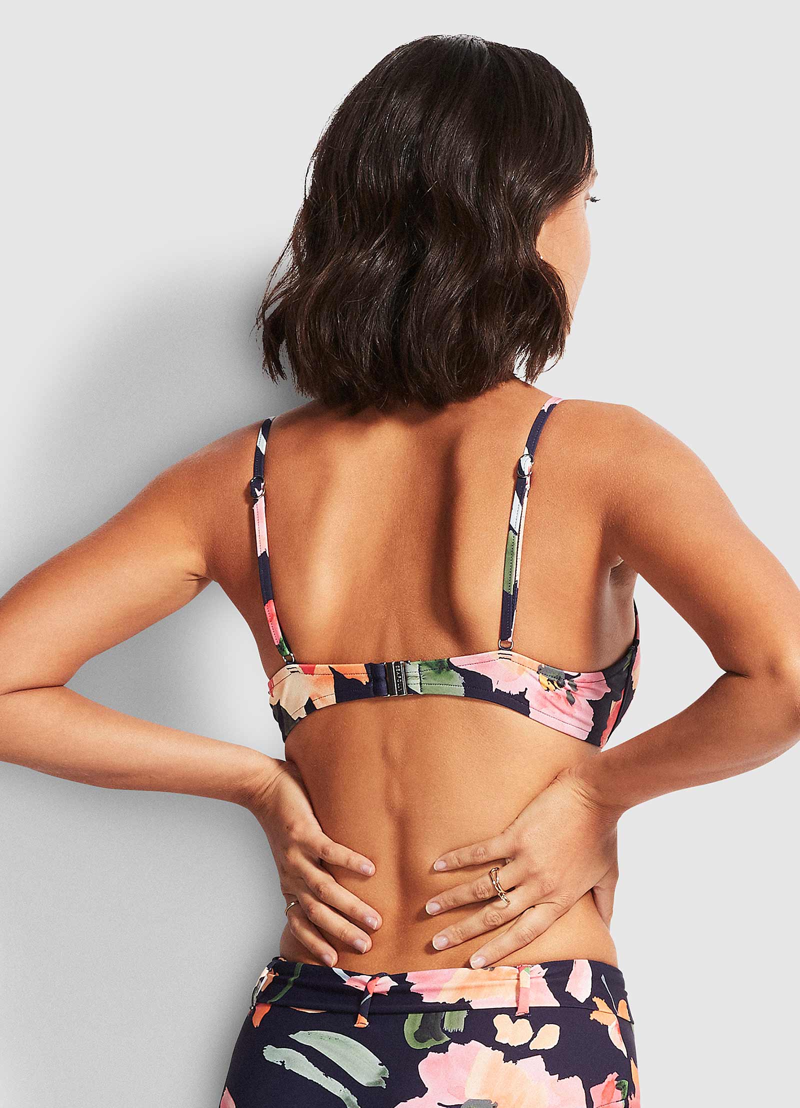 Summer Memoirs Under Wire Bralette Bikini Top - Indigo - Indigo view 3