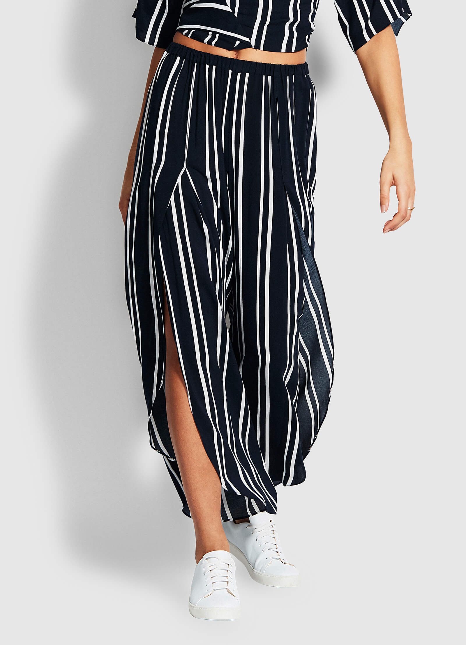 Summer Sea Stripe Pants - Navy Stripe - Navy Stripe view 2