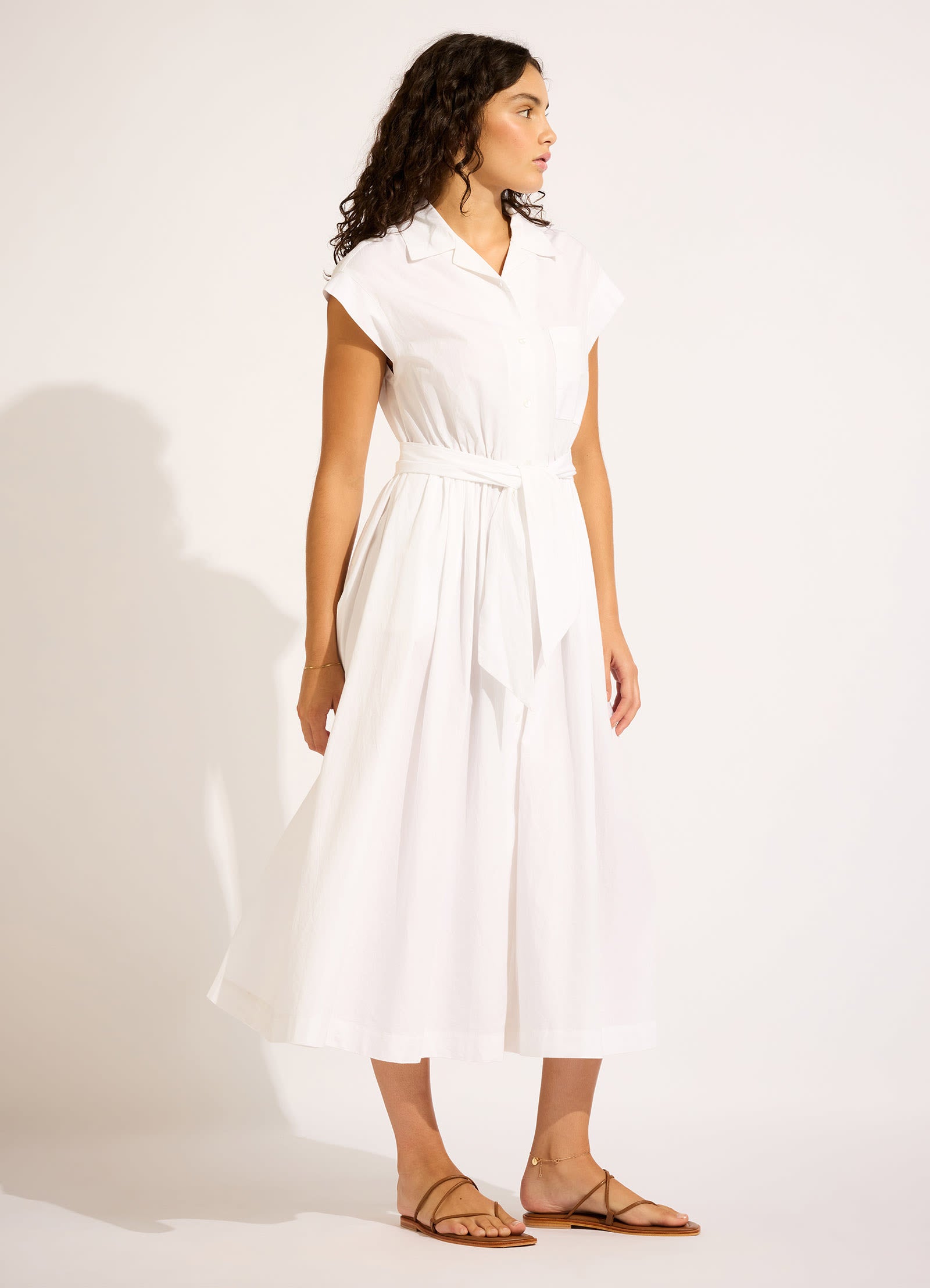 Sunday Midi Dress - White view 2