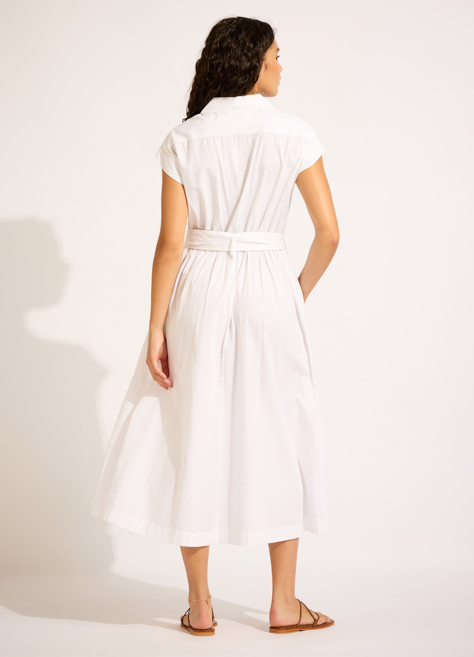 Sunday Midi Dress - White view 3