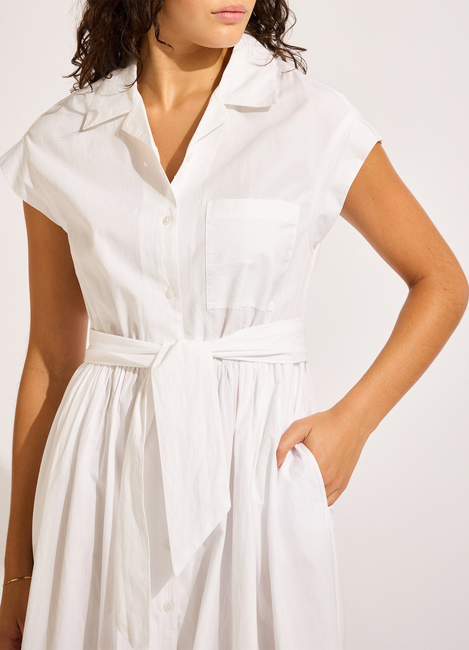 Sunday Midi Dress - White view 4