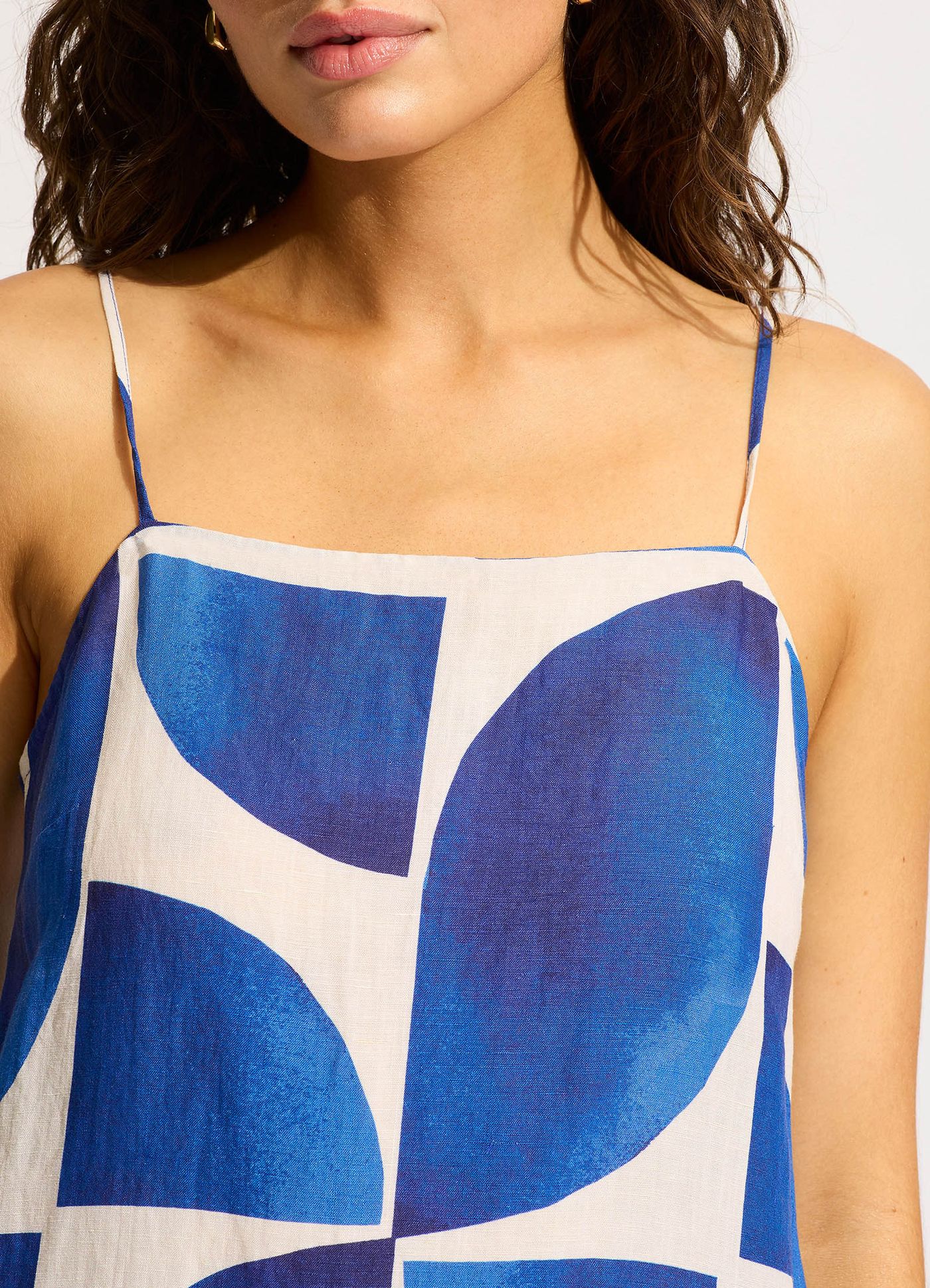 Sunray Bandeau Mini Dress - Ultramarine - Ultramarine view 4