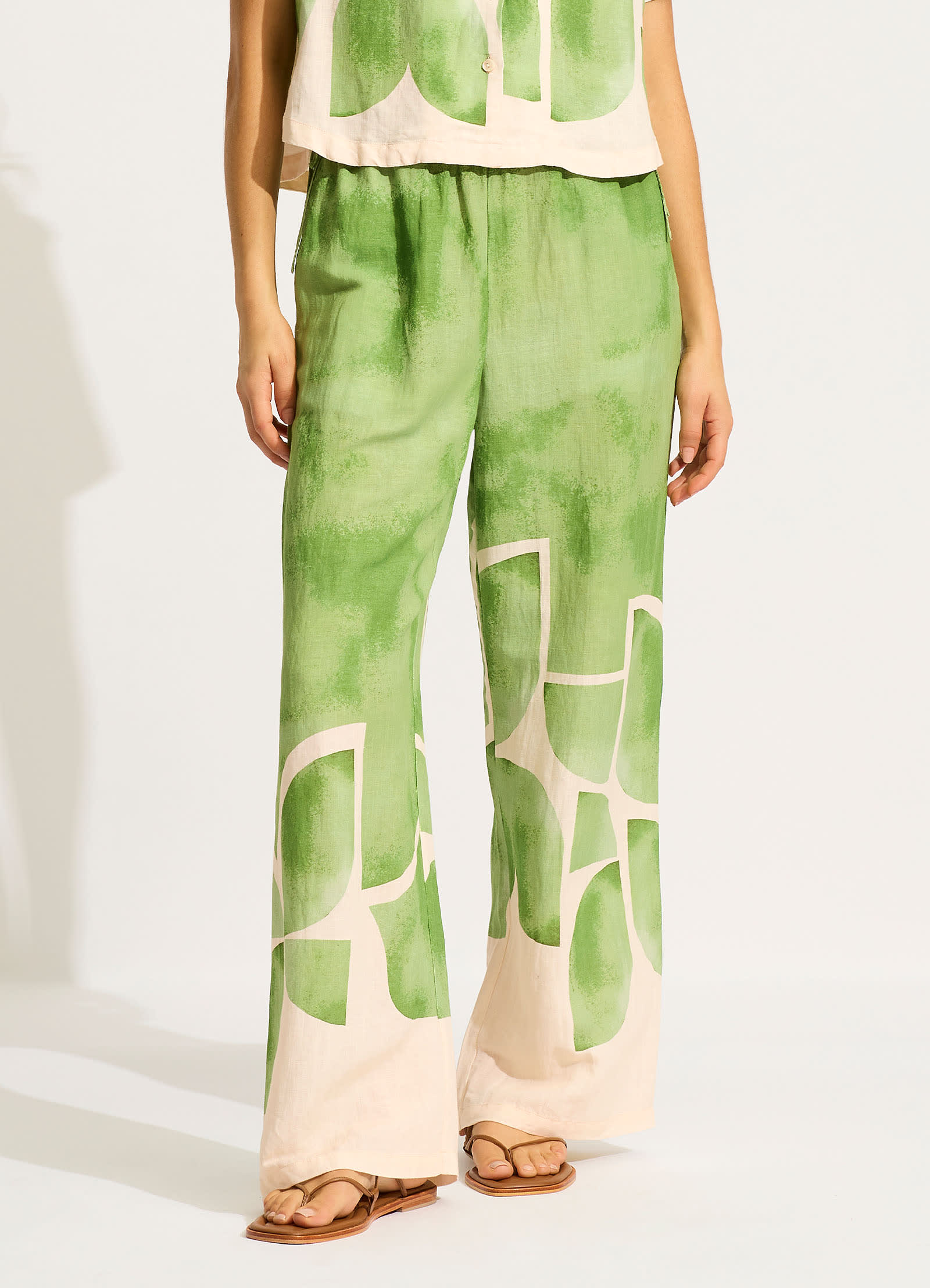 Sunray Drawstring Pant - Sage - Sage view 2