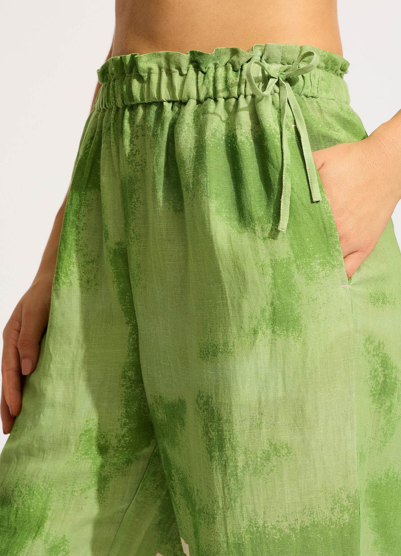 Sunray Drawstring Pant - Sage - Sage view 5