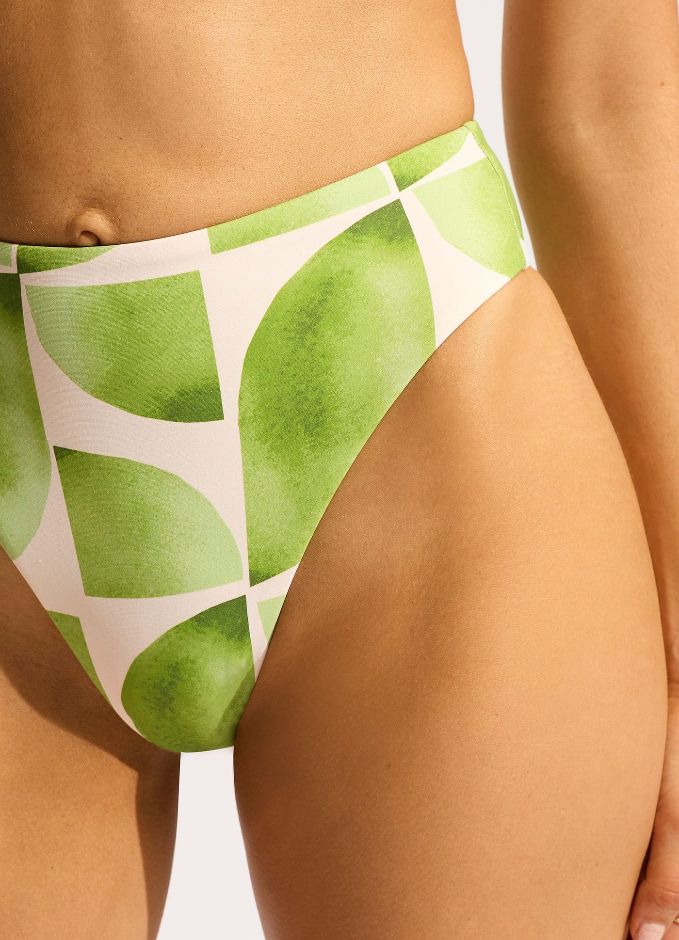 Sunray High Rise Bikini Bottom - Sage - Sage view 5