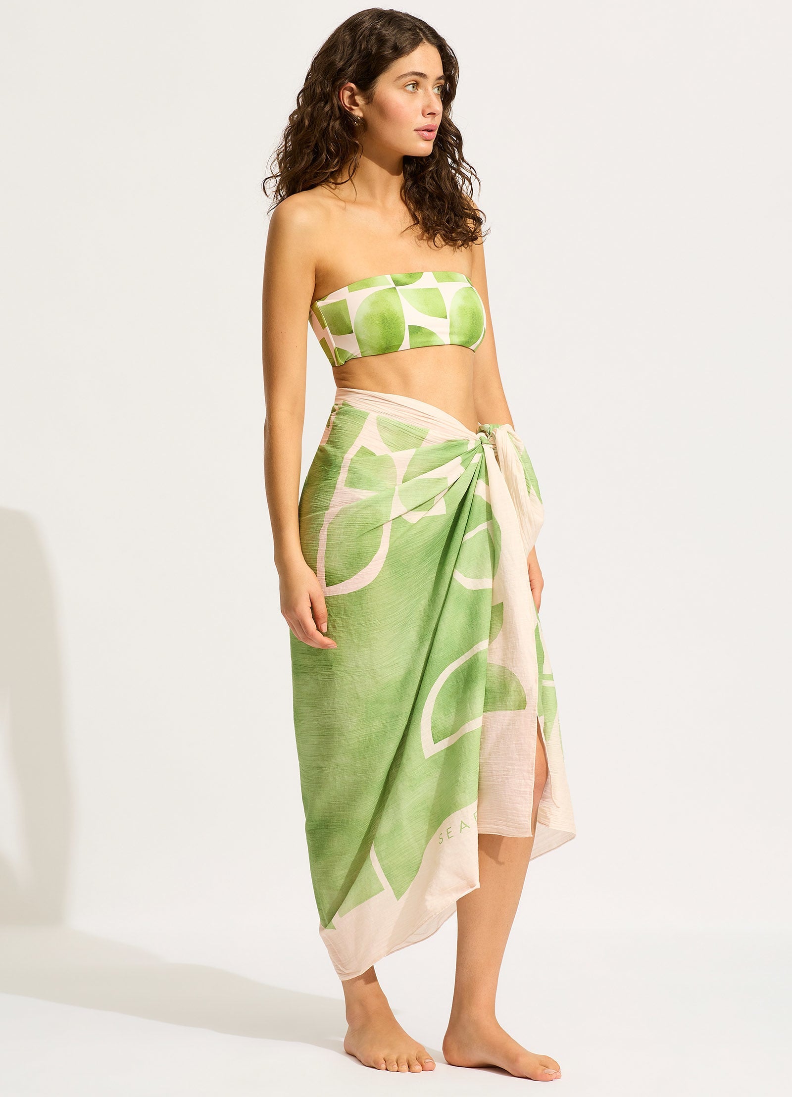 Sunray Sarong - Sage - Sage view 2
