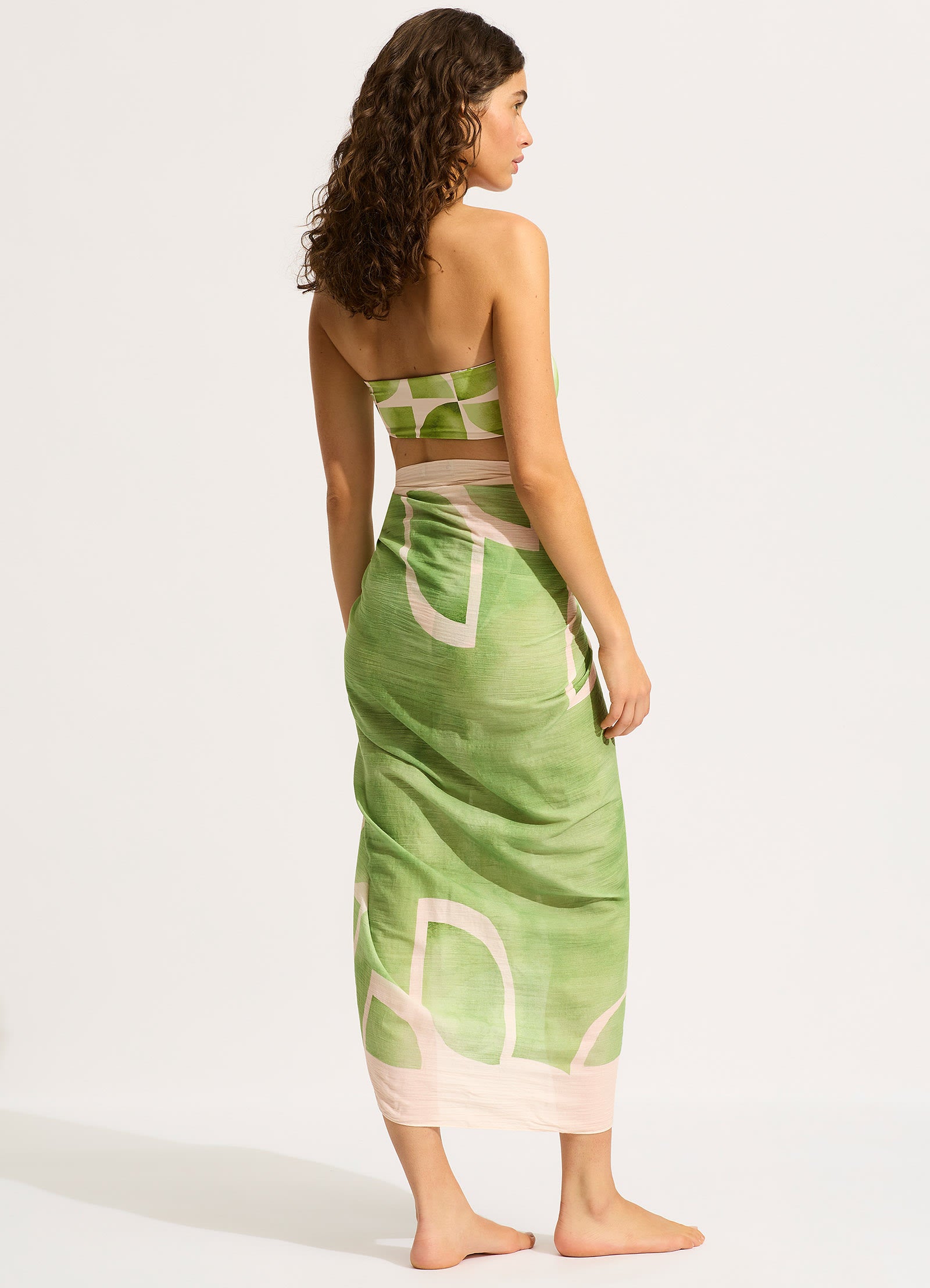 Sunray Sarong - Sage - Sage view 3