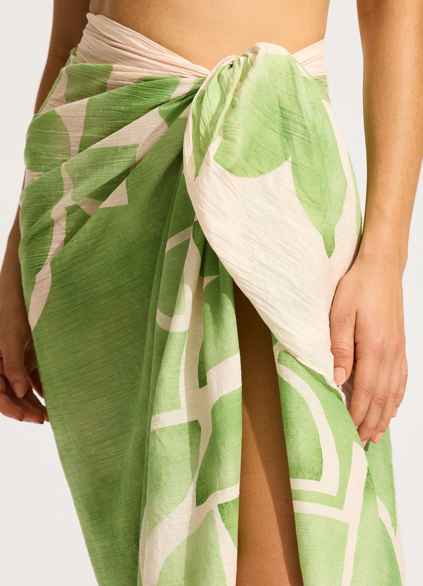 Sunray Sarong - Sage - Sage view 4