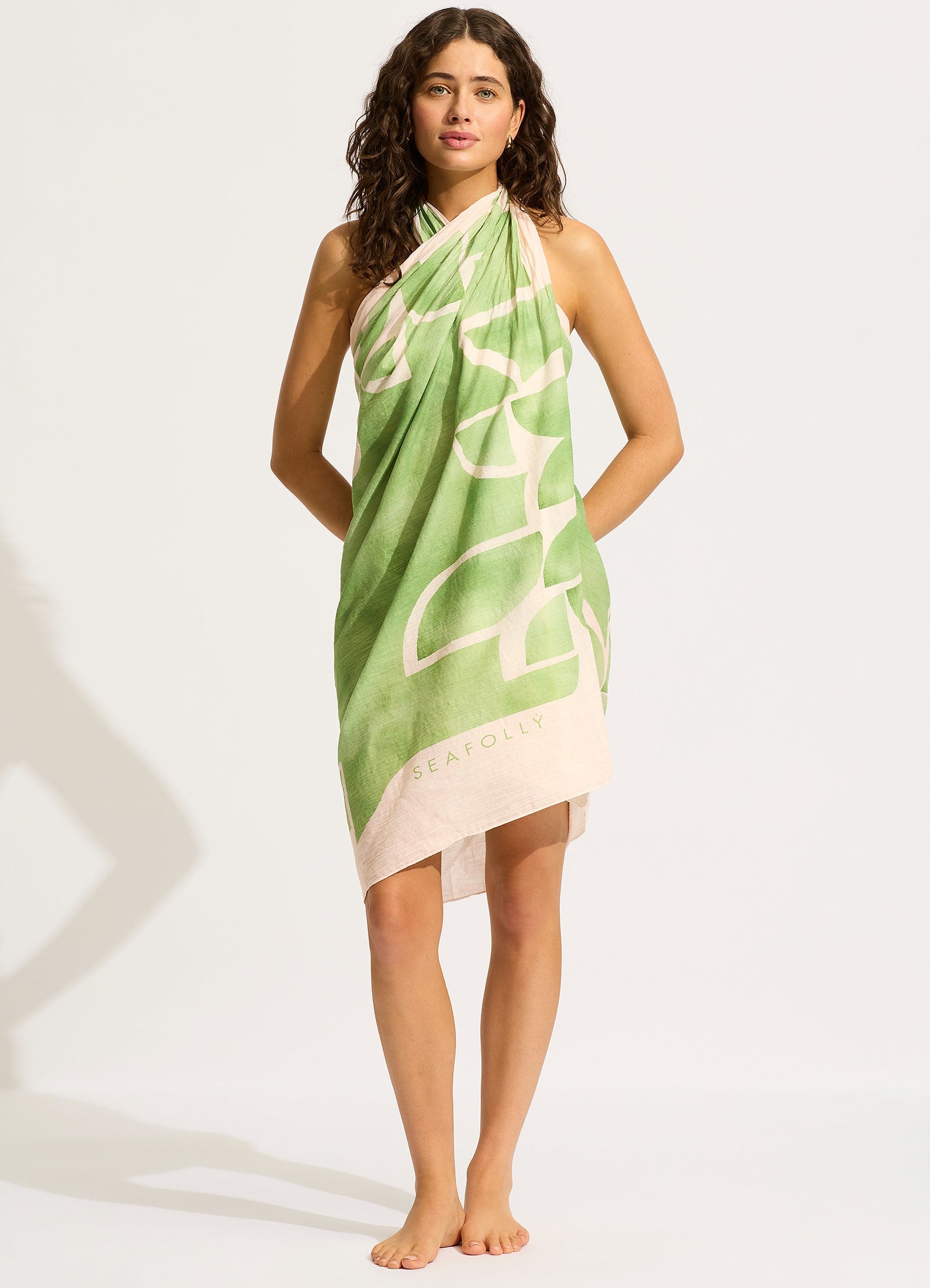 Sunray Sarong - Sage - Sage view 5