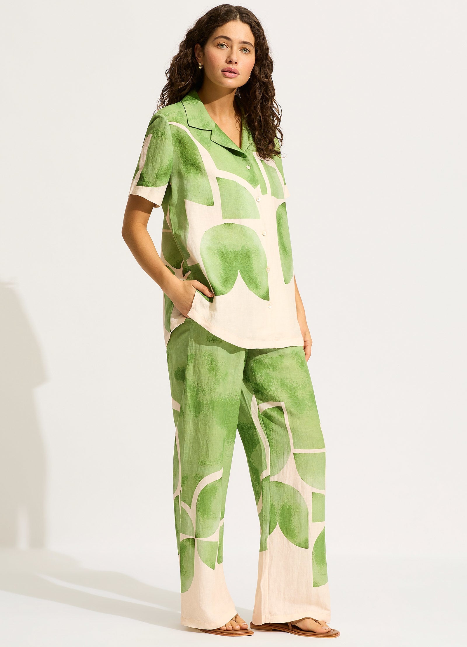 Sunray Shirt - Sage - Sage view 3