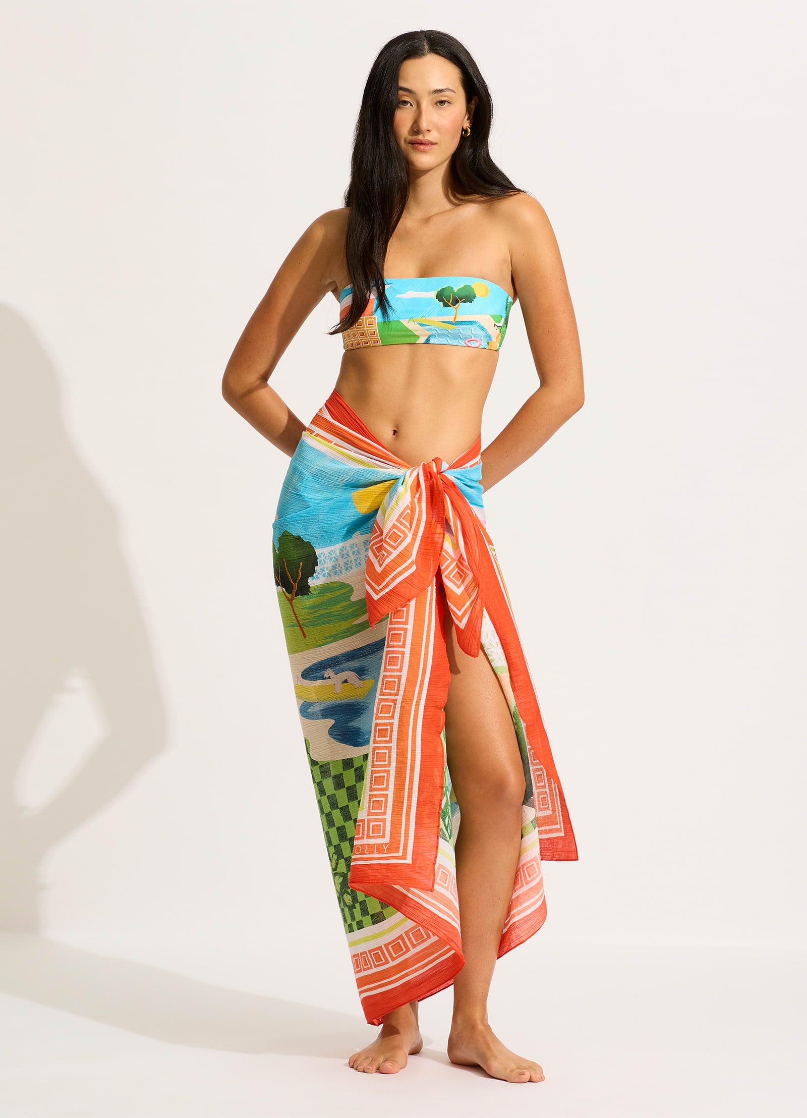 Sunset Sarong - Turquoise