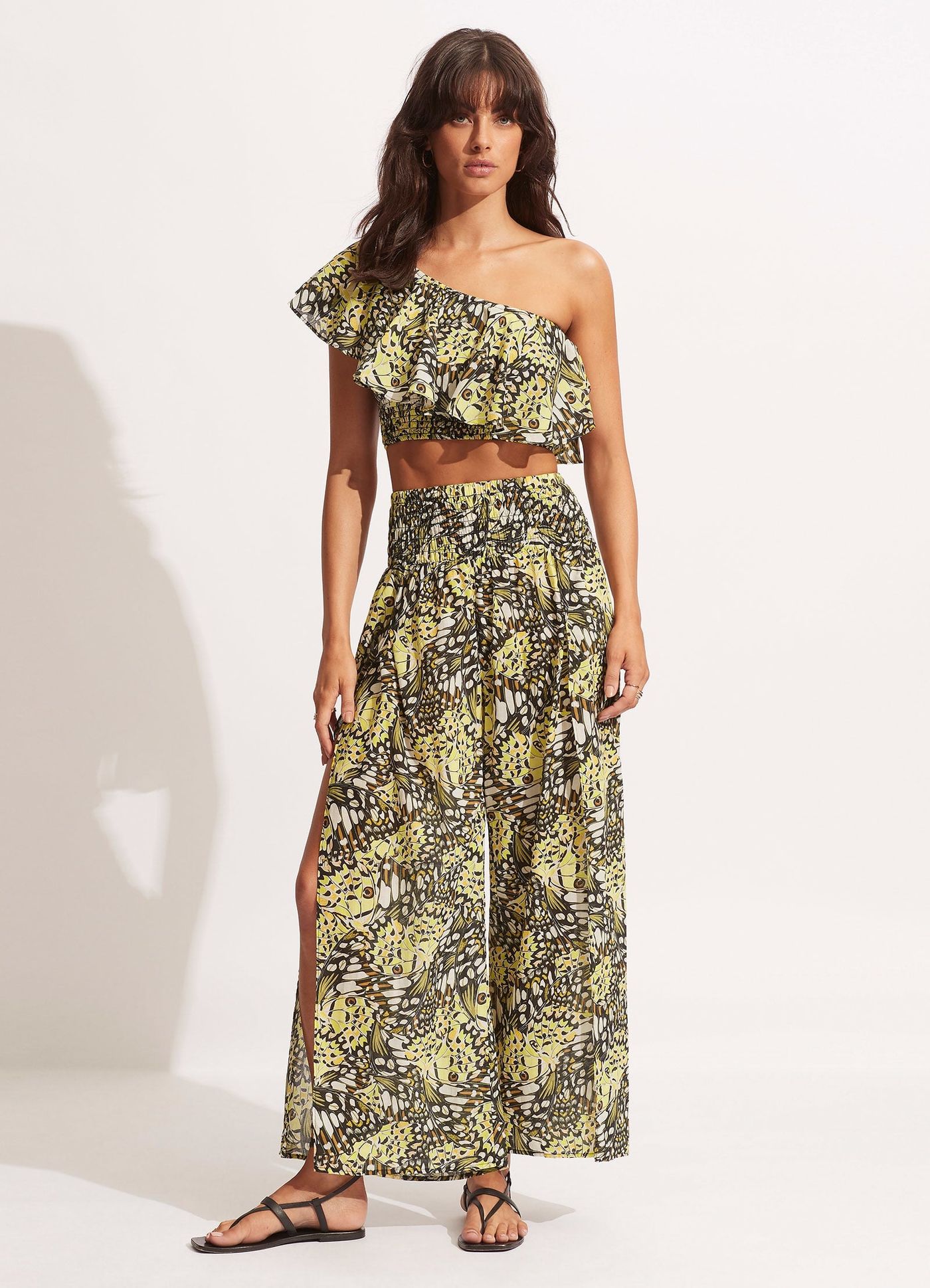 Take Flight One Shoulder Top - Wild Lime - Wild Lime