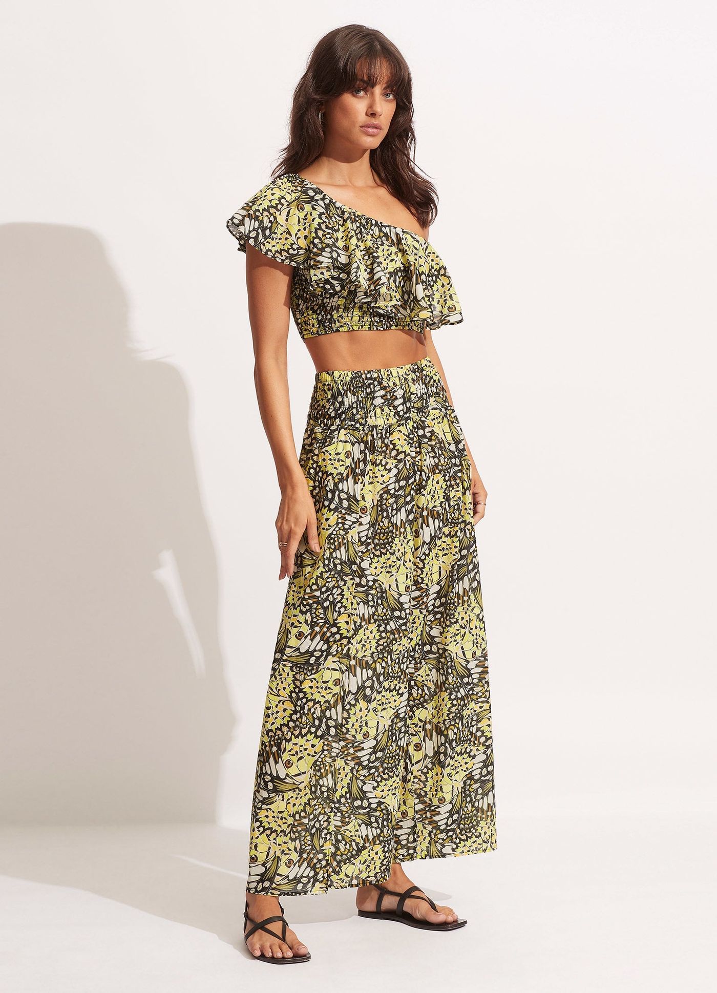 Take Flight One Shoulder Top - Wild Lime - Wild Lime view 3