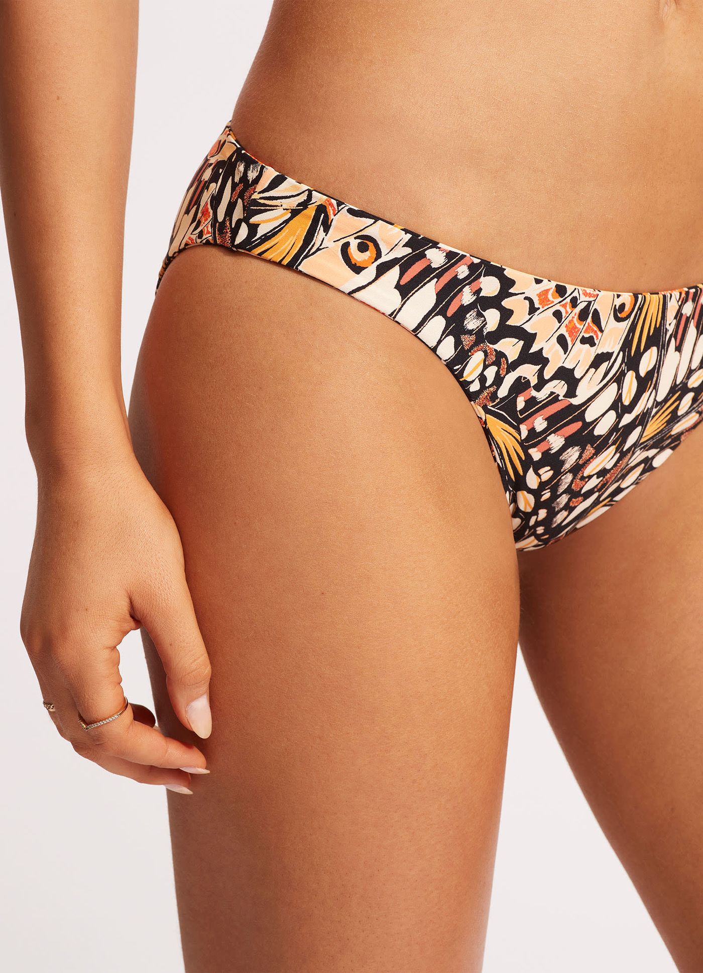 Take Flight Reversible Hipster Bikini Bottom - Mandarin - Mandarin view 6