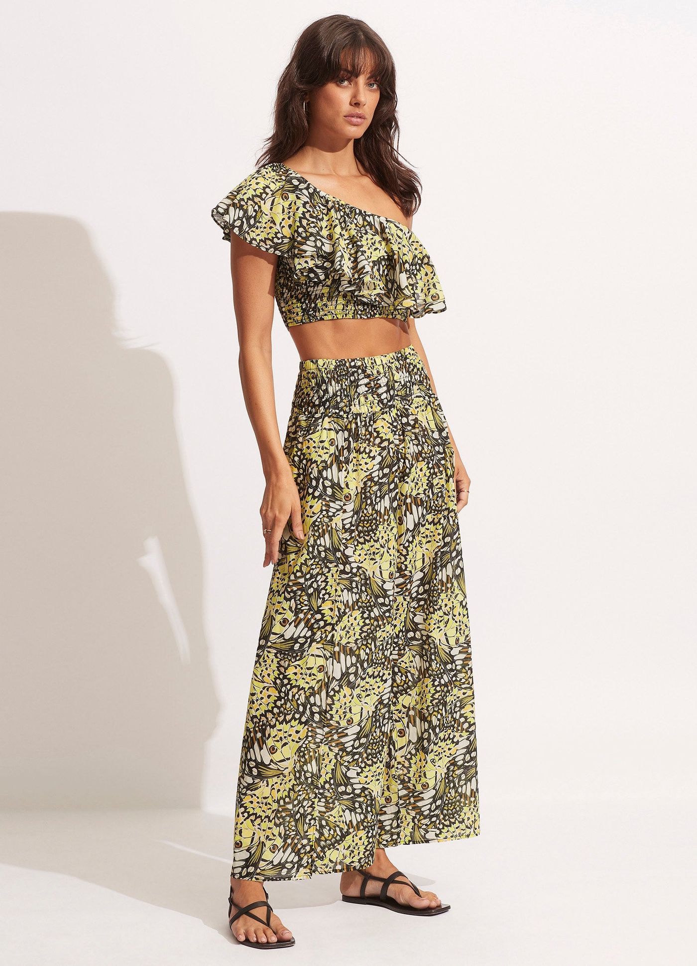 Take Flight Shirring Pant - Wild Lime - Wild Lime view 3