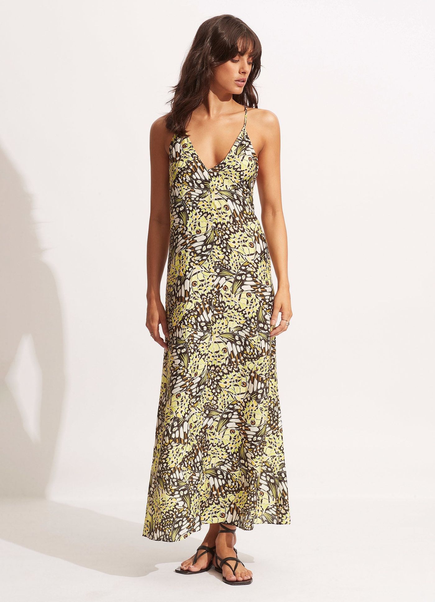 Take Flight Slip Dress - Wild Lime - Wild Lime