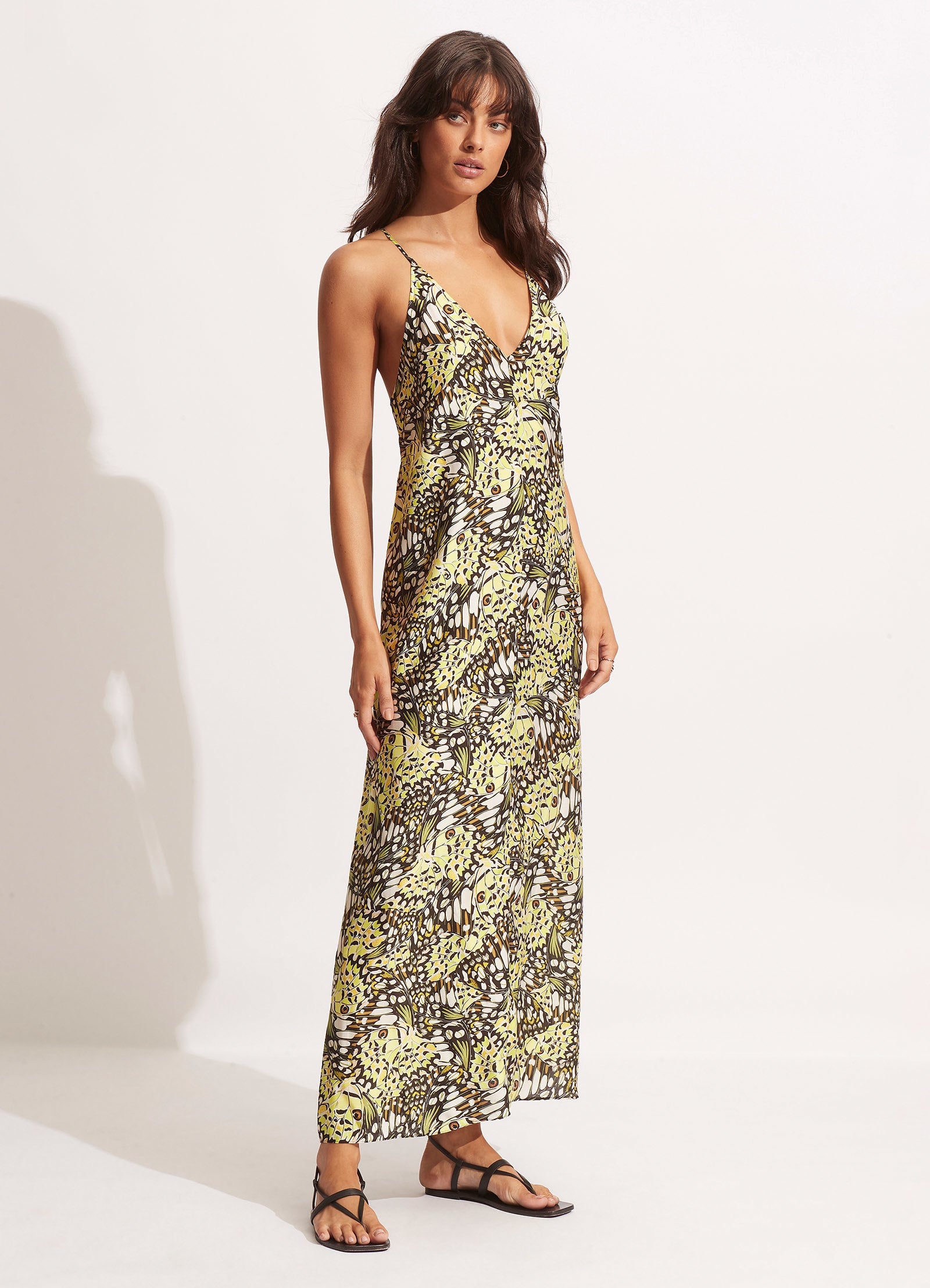 Take Flight Slip Dress - Wild Lime - Wild Lime view 2
