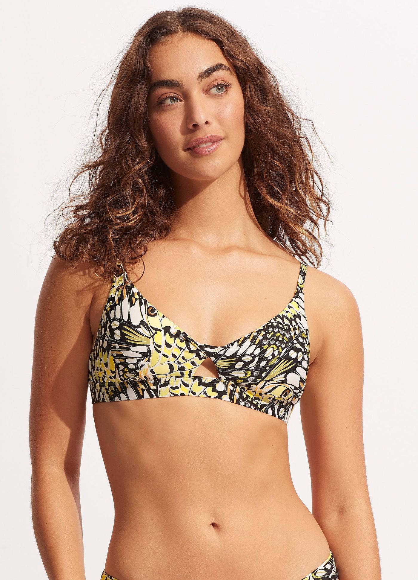 Take Flight Twist Front Bralette - Wild Lime - Wild Lime view 2