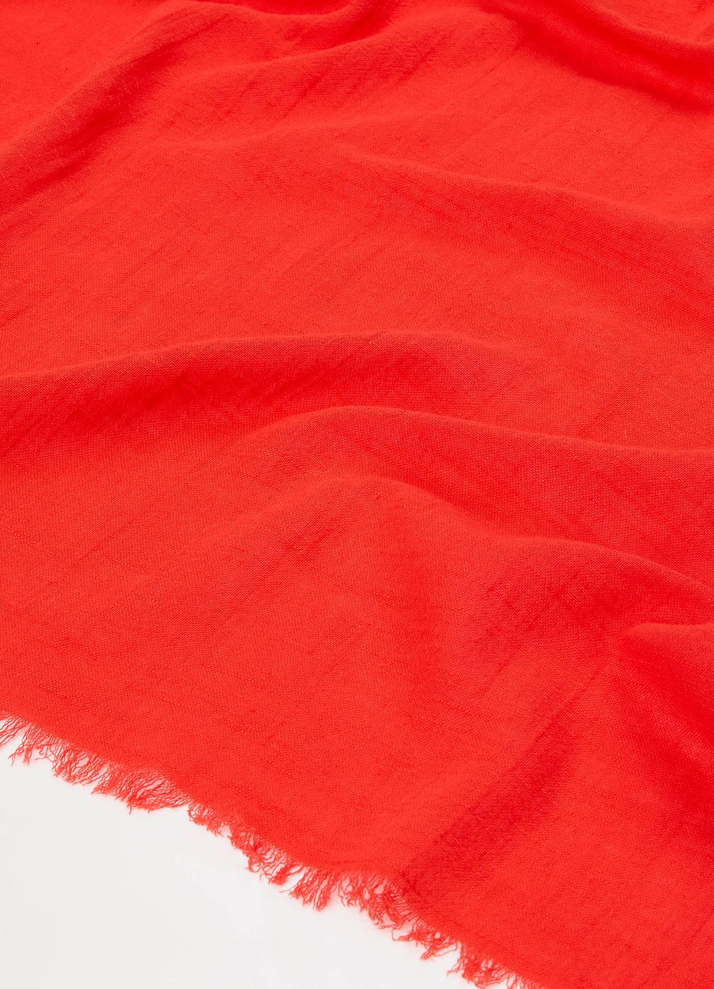 Textured Cotton Beach Wrap - Flame - Flame view 7