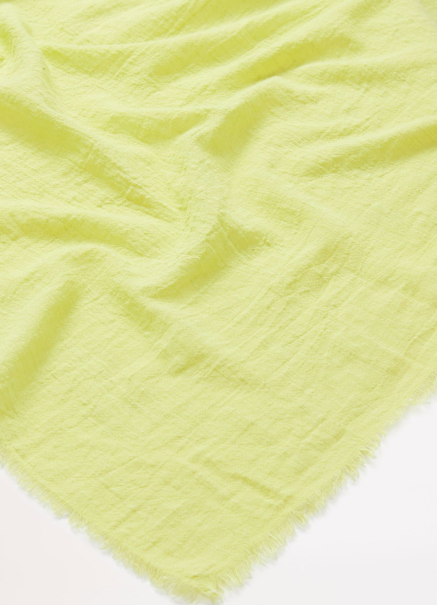 Textured Cotton Beach Wrap - Soft Olive - Soft Olive view 8