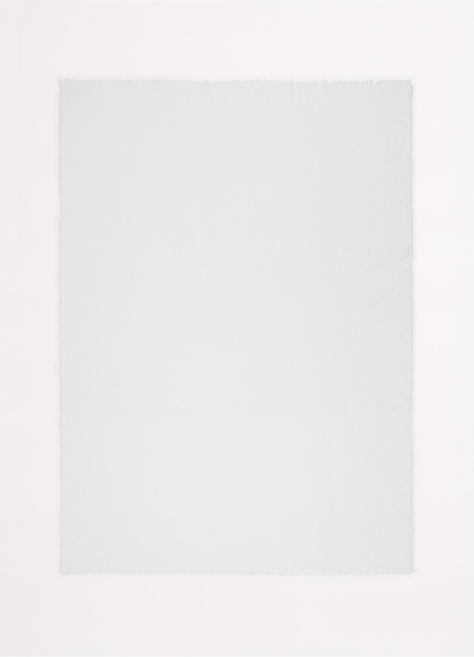 Textured Cotton Beach Wrap - White - White view 3