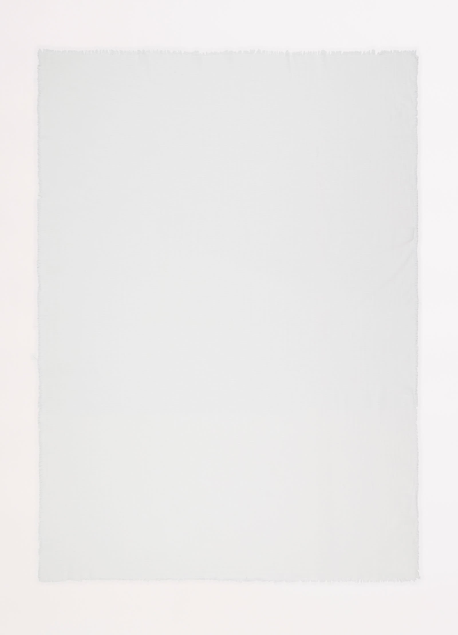 Textured Cotton Beach Wrap - White - White view 9
