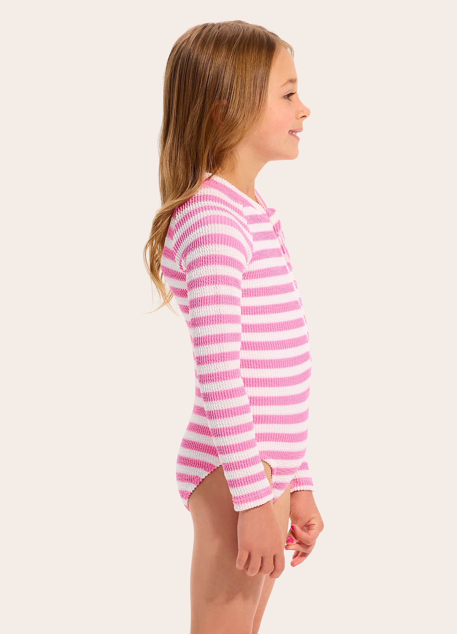 Textured Paddlesuit - Candy Pink view 4