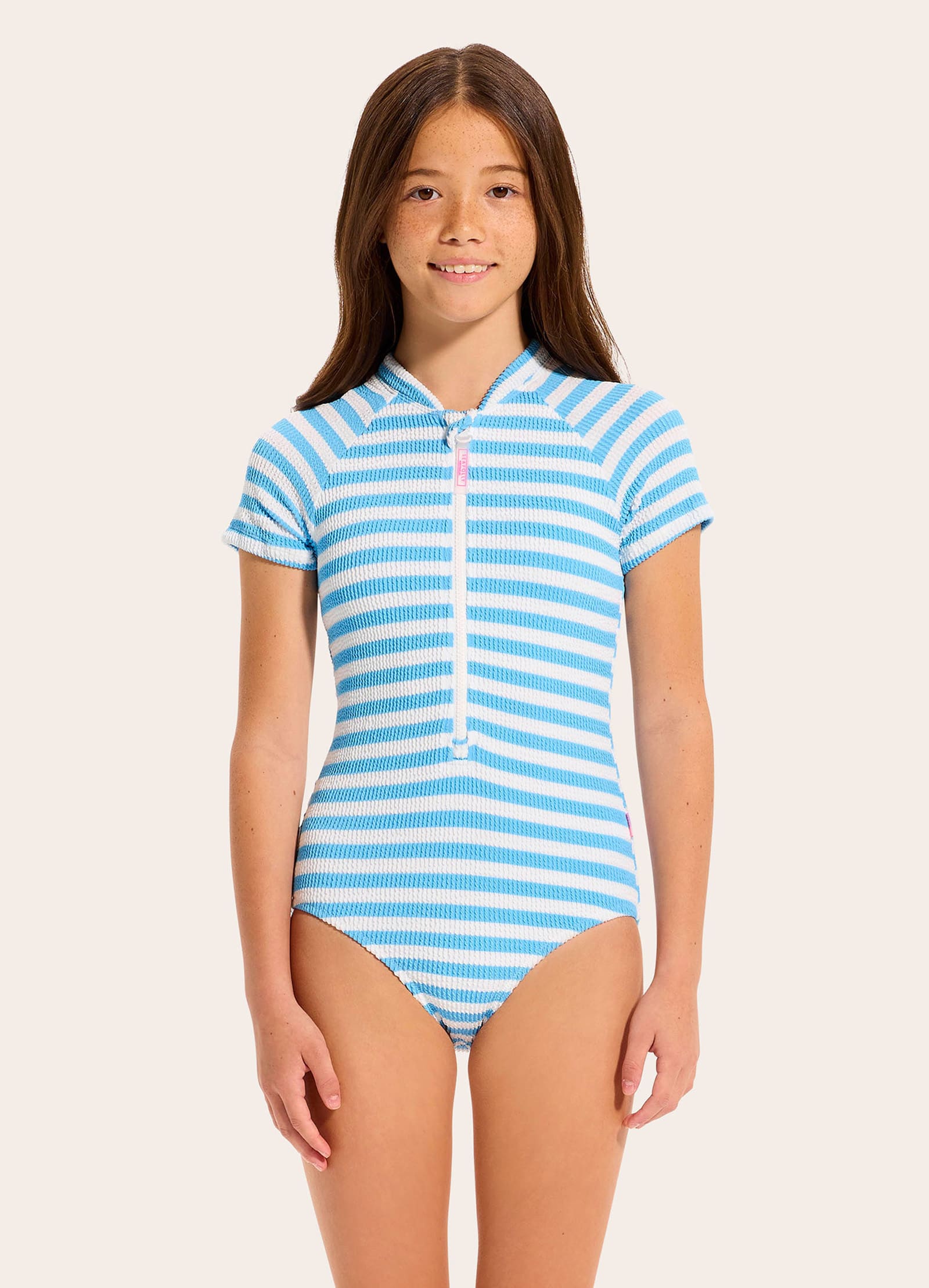Textured Paddlesuit - Powder Blue view 2