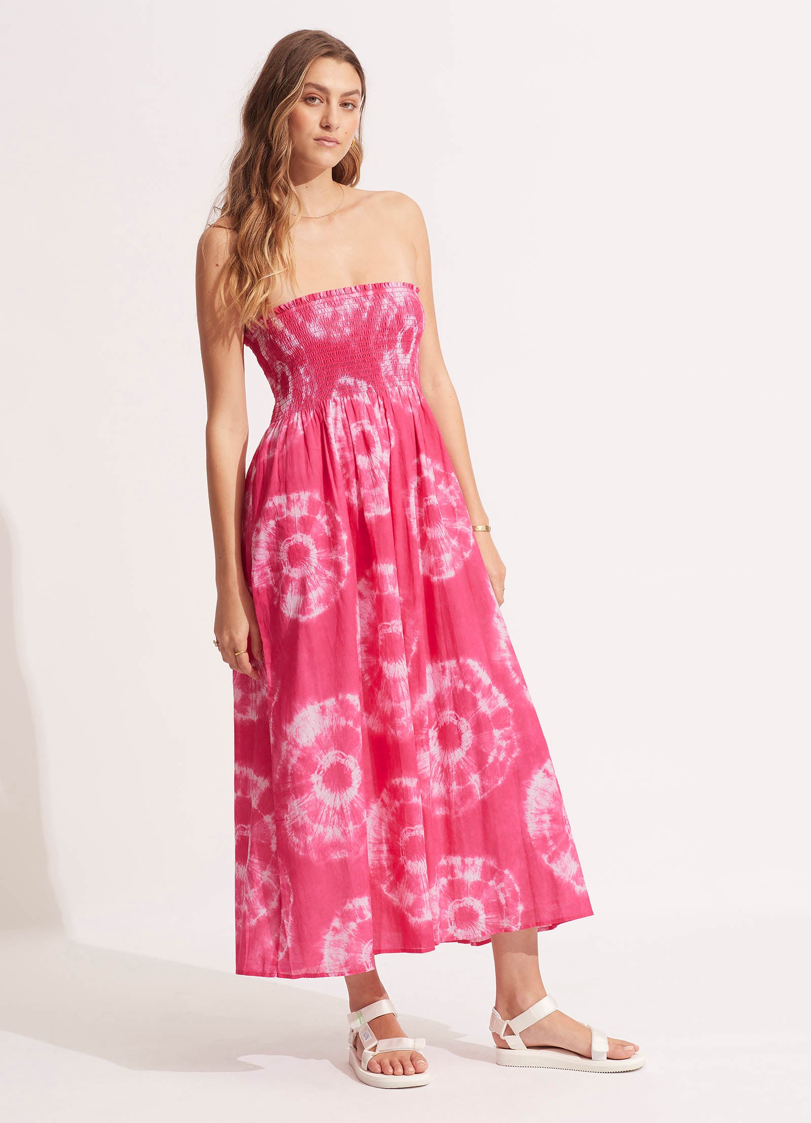 Tie Dye Maxi Skirt/Dress - Rose Pink - Rose Pink view 3