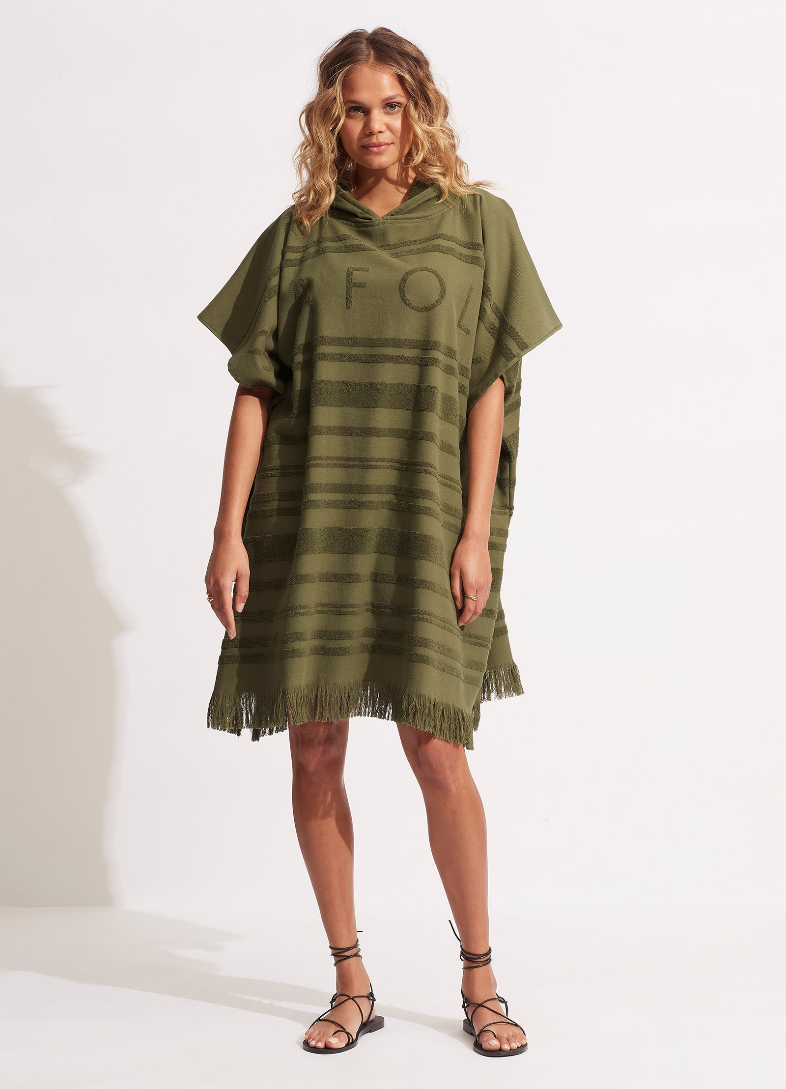 Towel Poncho - Avocado - Avocado view 2