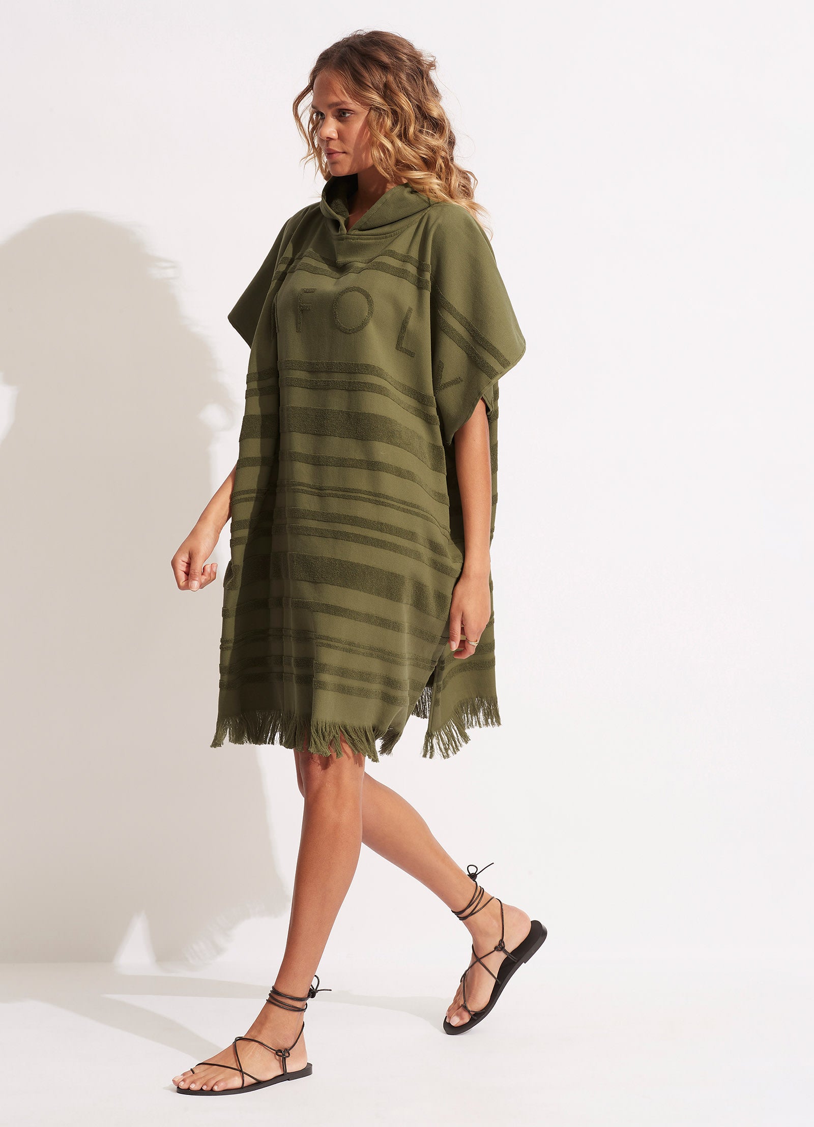 Towel Poncho - Avocado - Avocado view 4