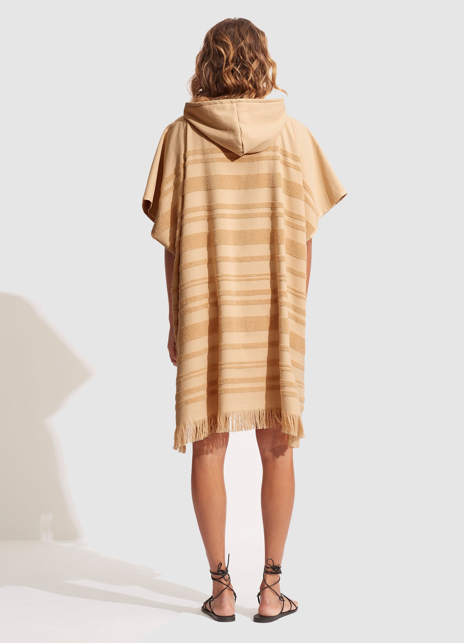 Towel Poncho - Camel - Camel view 4