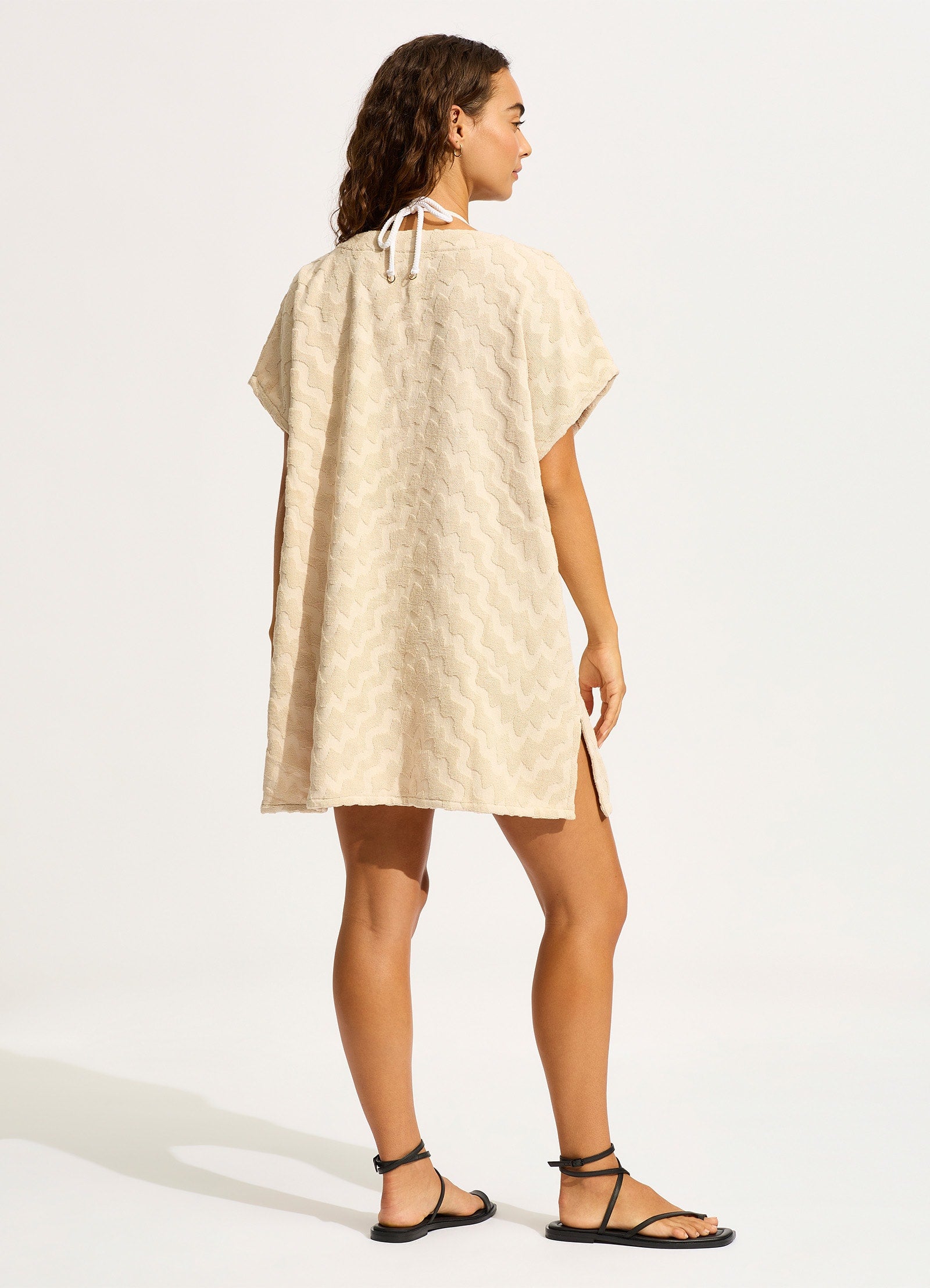 Towel Poncho - Sand - Sand view 3