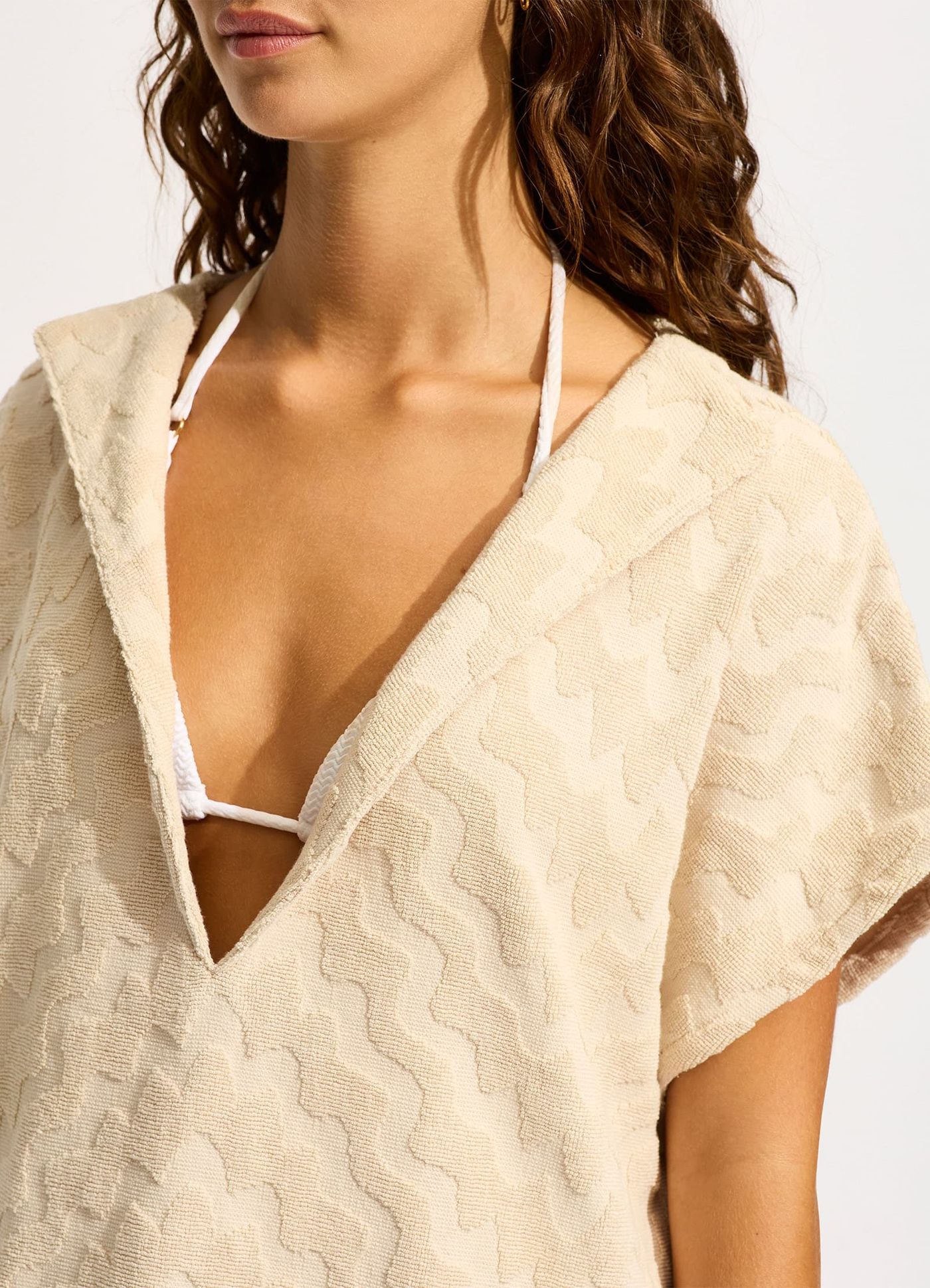 Towel Poncho - Sand - Sand view 4