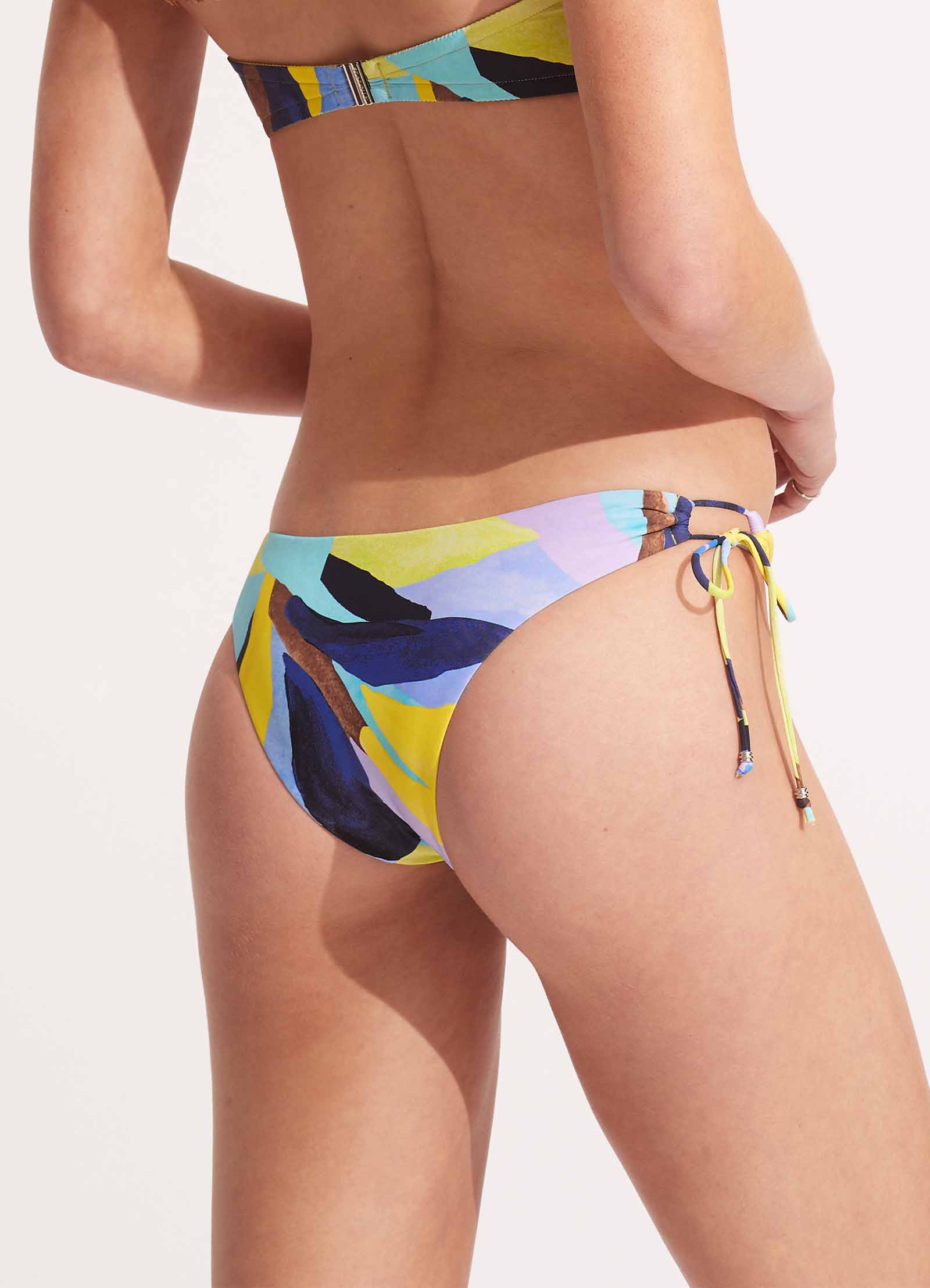 Tropfest Tie Side Bikini Bottom - True Navy - True Navy view 5