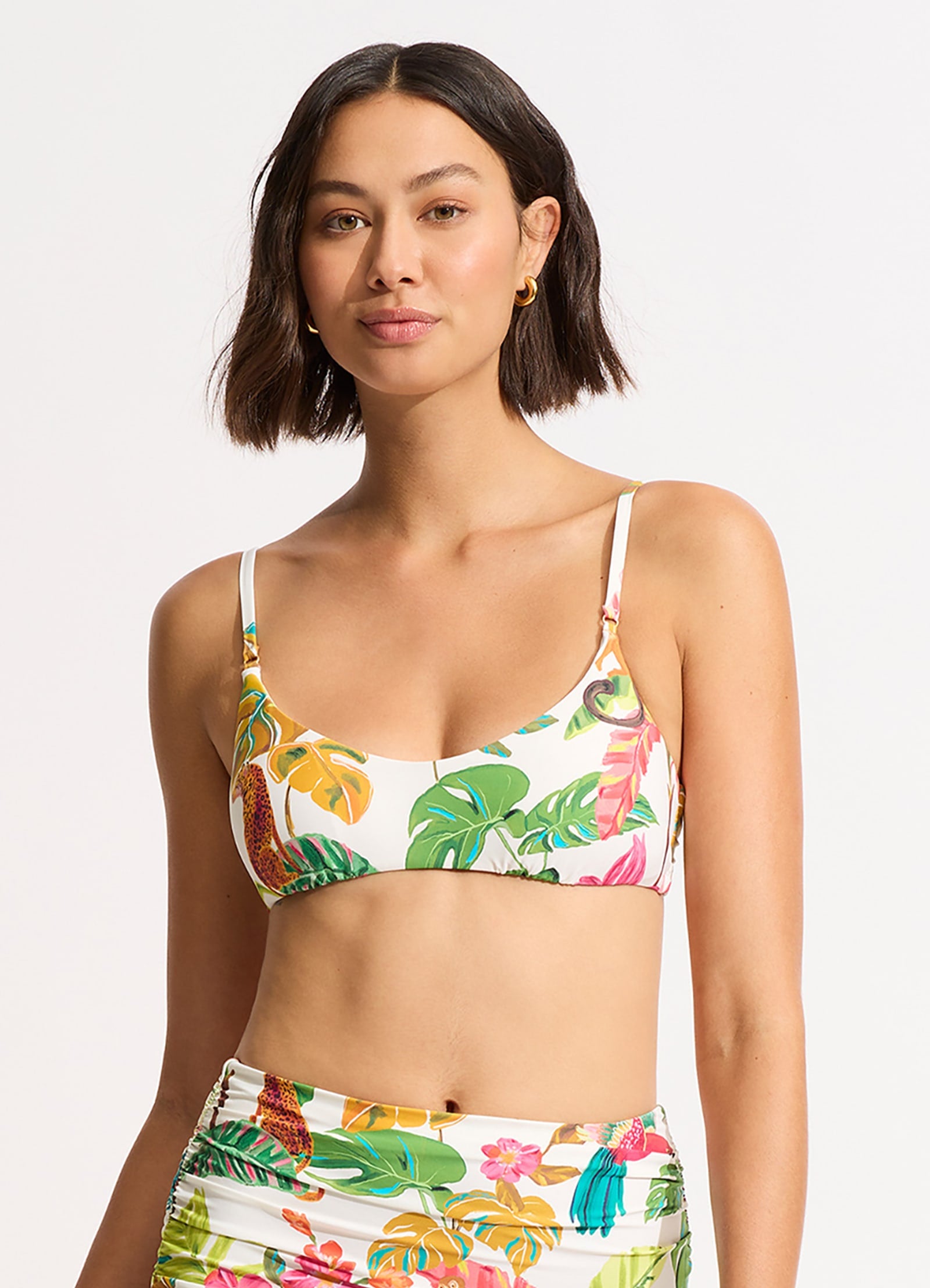 Tropica Bralette Bikini Top - Ecru - Ecru view 2