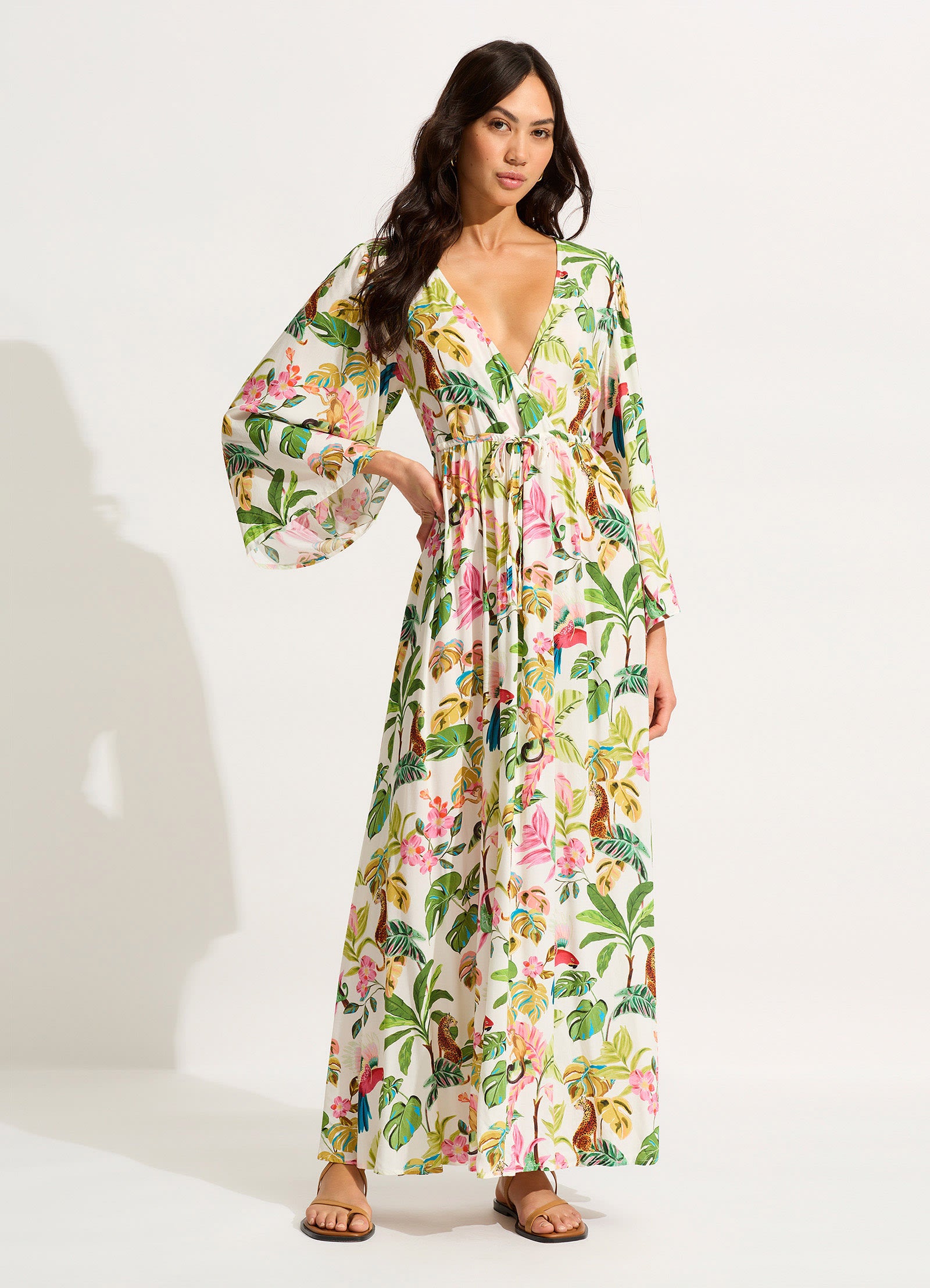 Tropica Maxi Dress - Ecru - Ecru