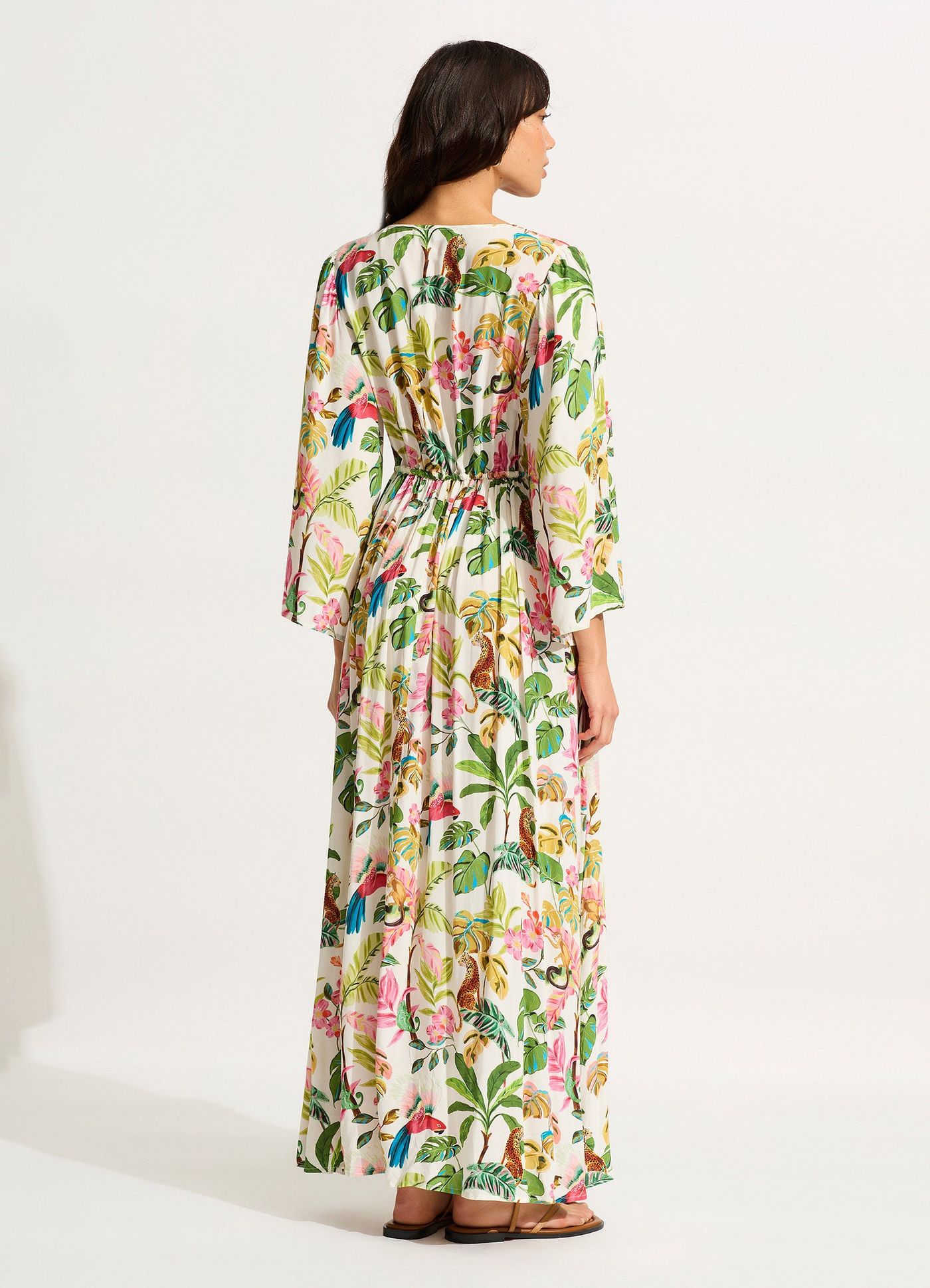 Tropica Maxi Dress - Ecru - Ecru view 3