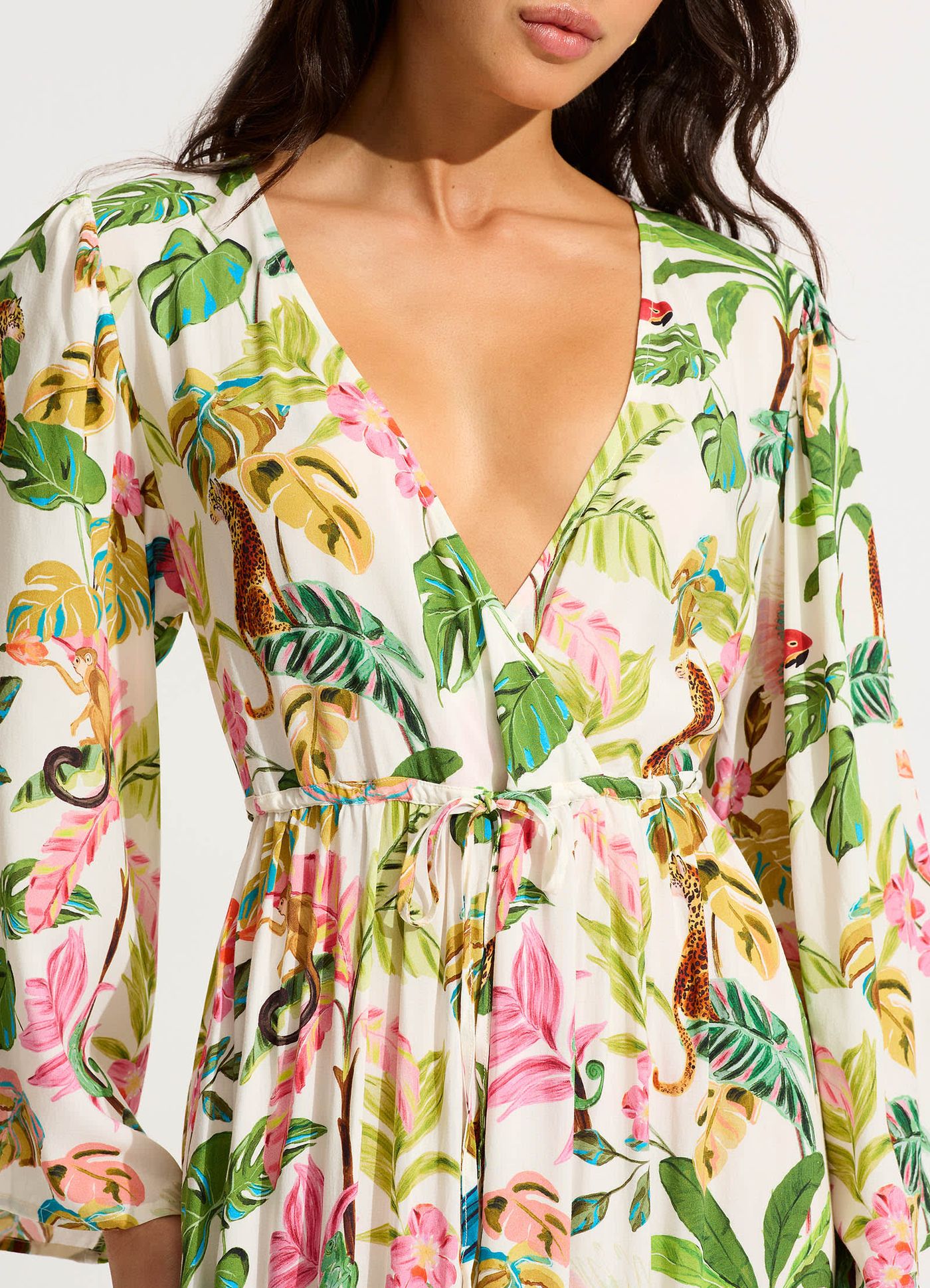 Tropica Maxi Dress - Ecru - Ecru view 4