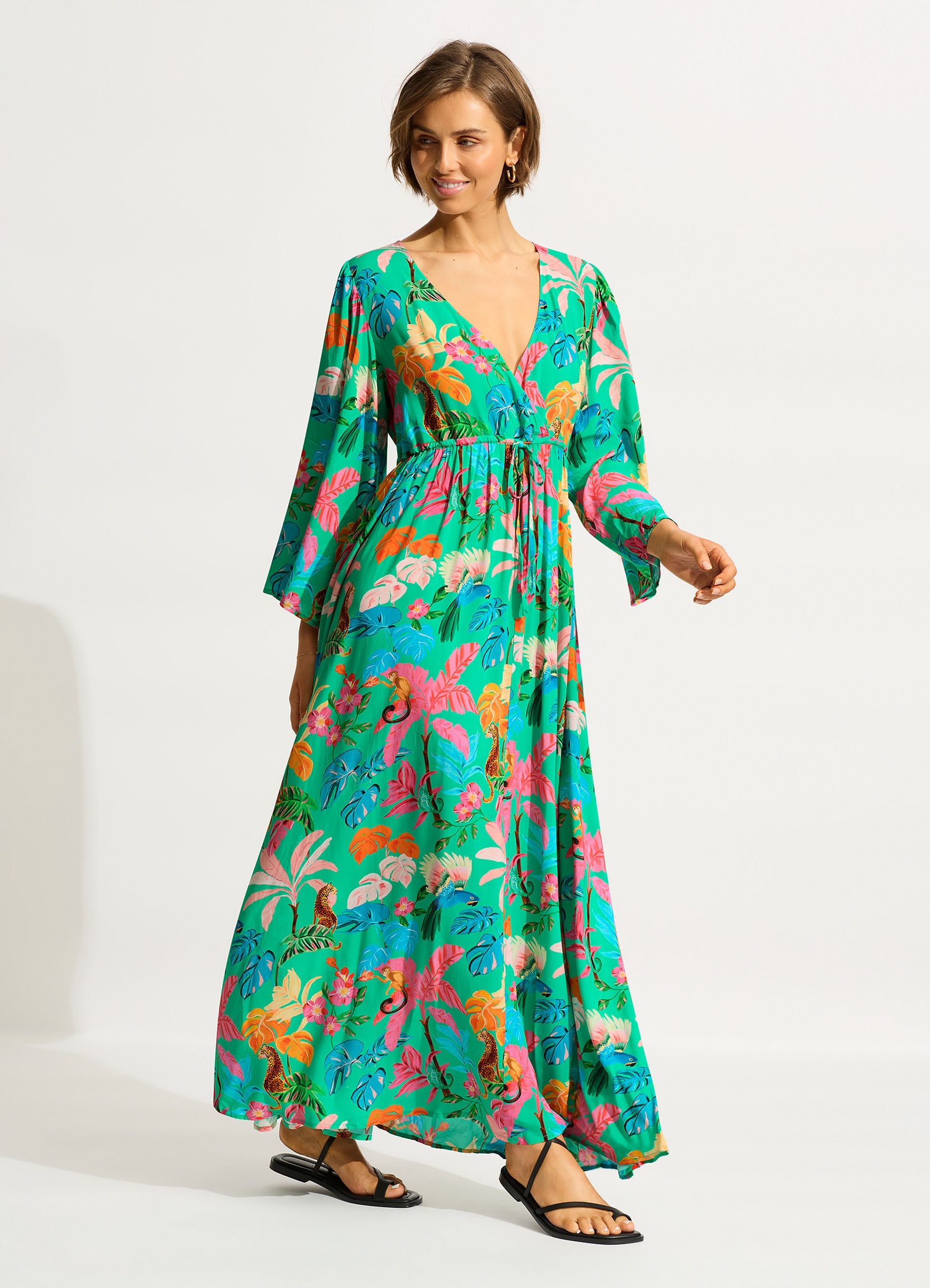 Tropica Maxi Dress - Jade - Jade view 2