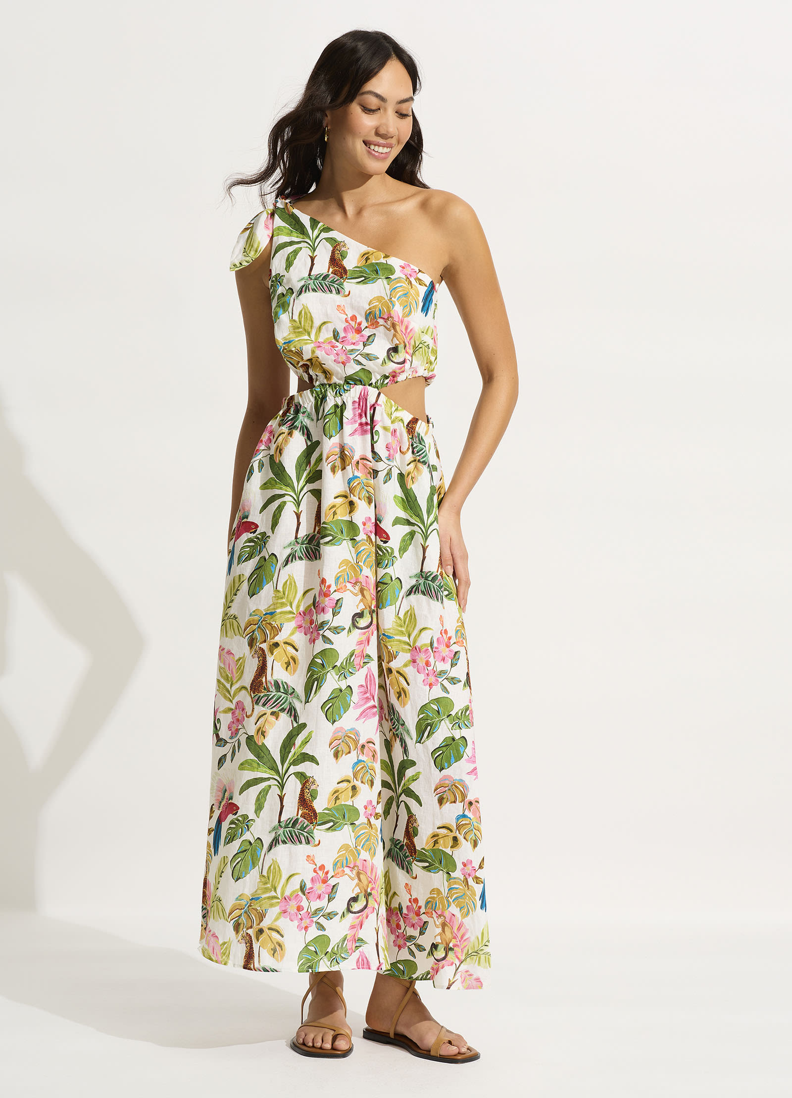 Tropica Midi Dress - Ecru - Ecru
