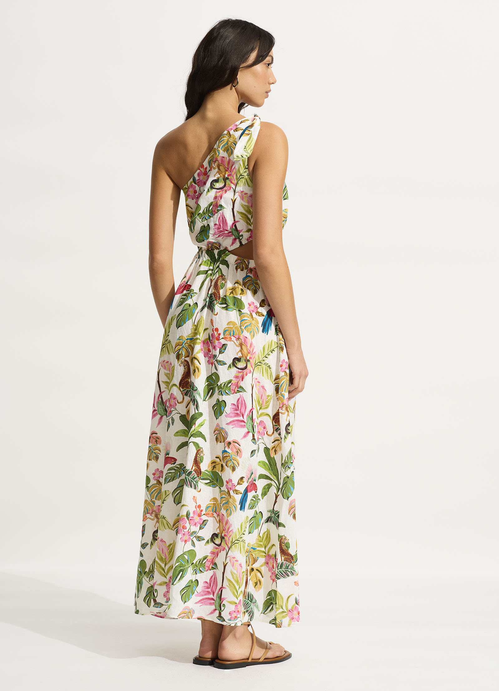 Tropica Midi Dress - Ecru - Ecru view 3