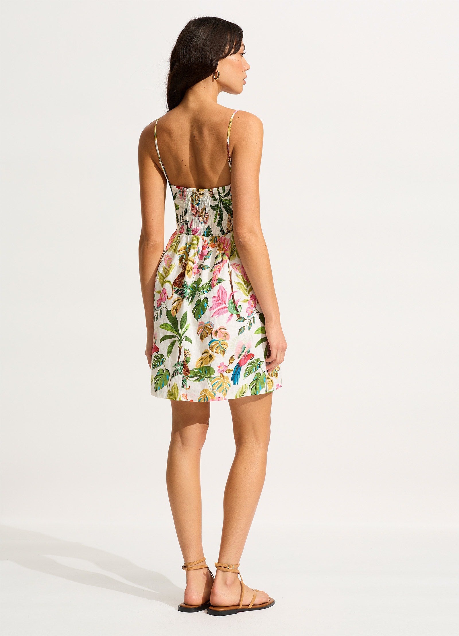 Tropica Mini Dress - Ecru - Ecru view 3