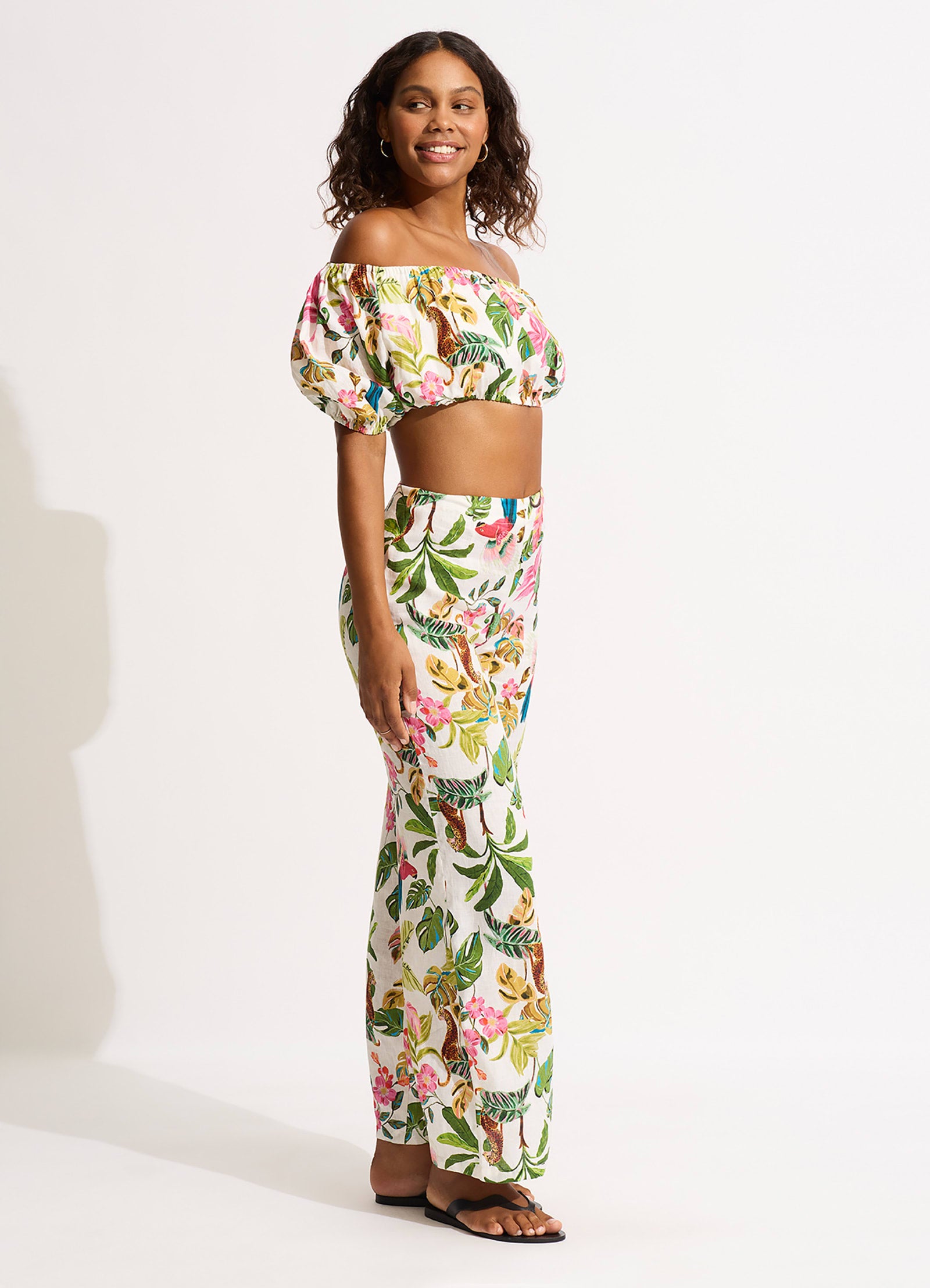 Tropica Pant - Ecru - Ecru view 3