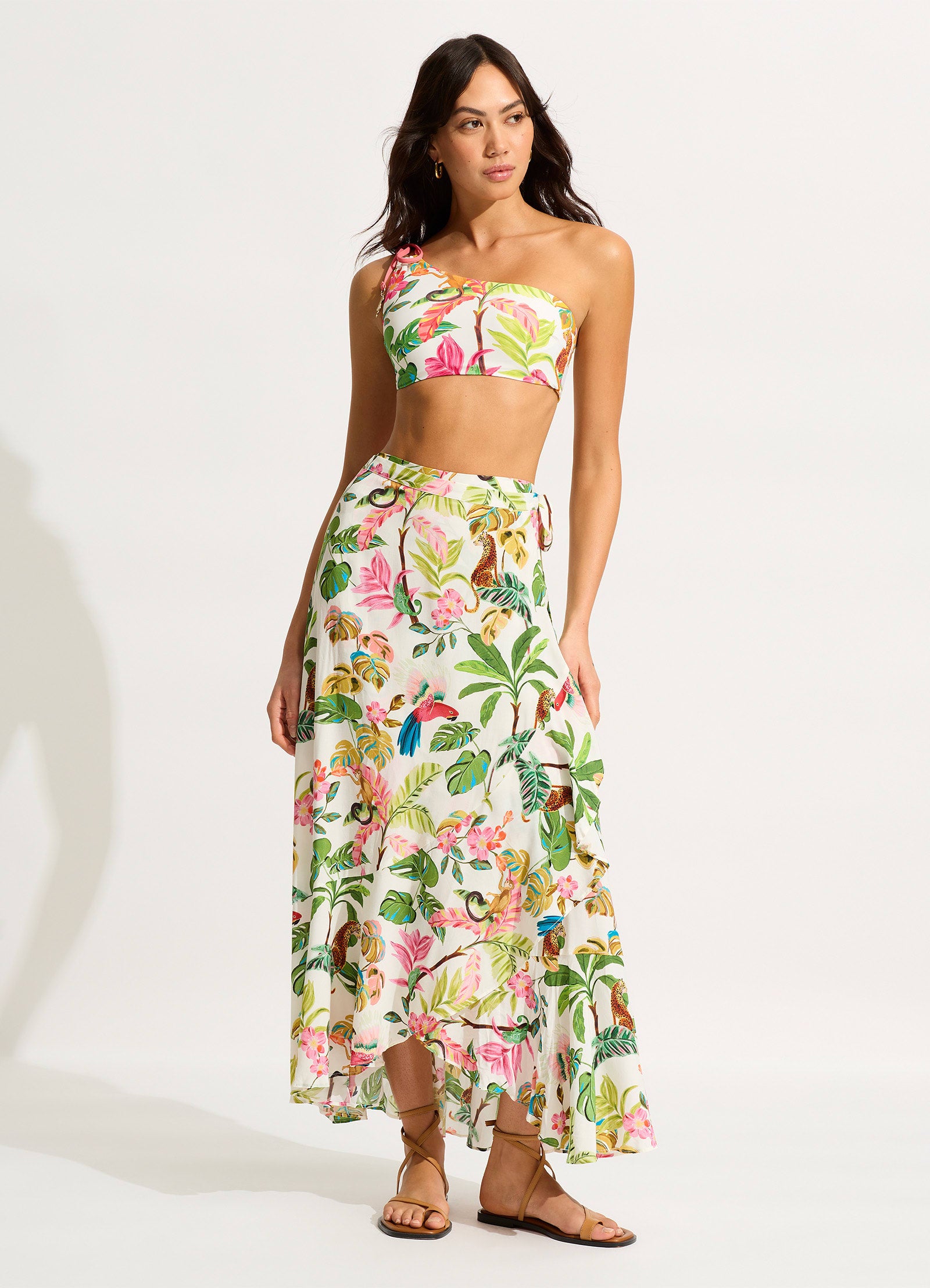 Tropica Wrap Skirt - Ecru - Ecru