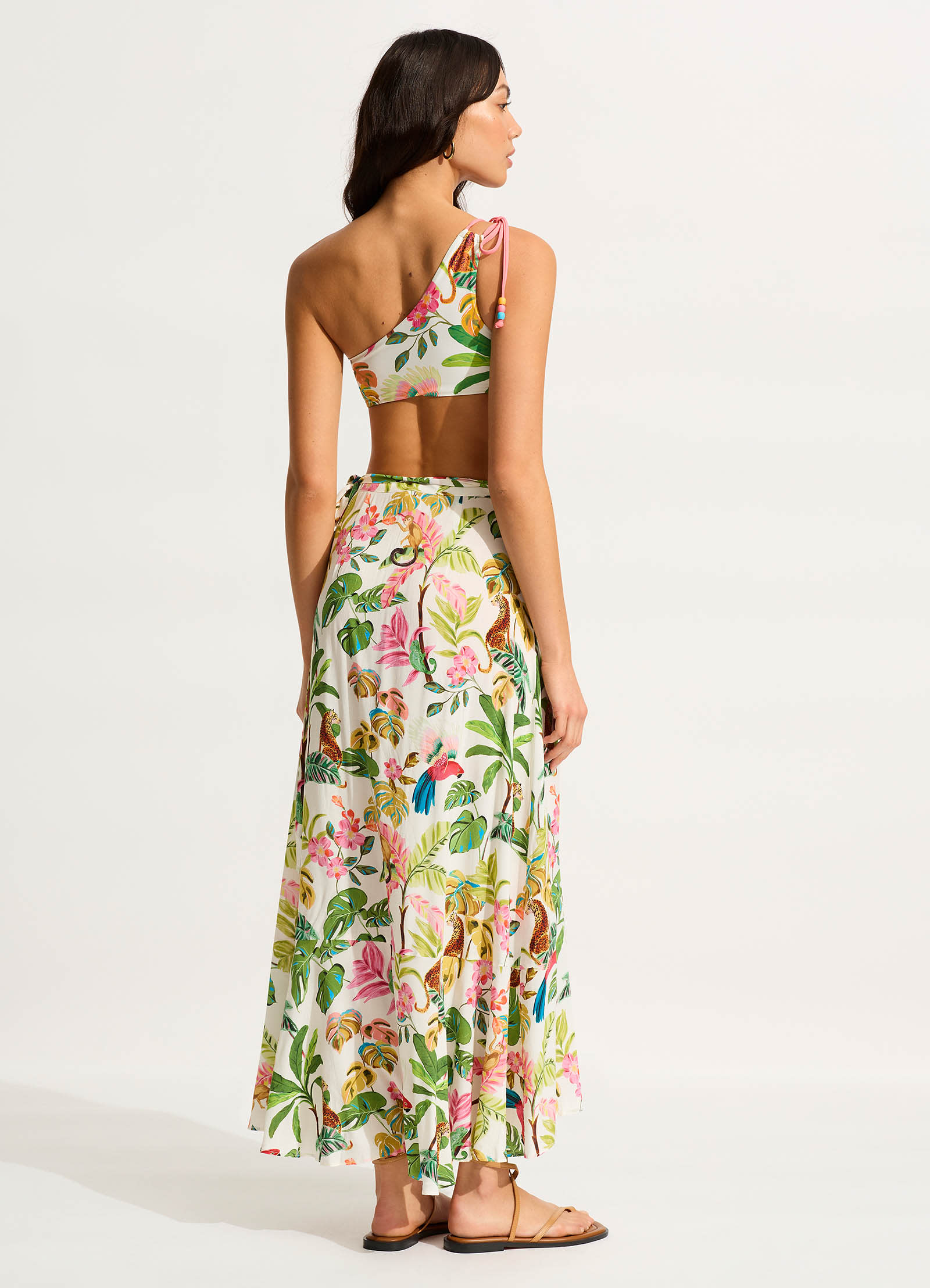 Tropica Wrap Skirt - Ecru - Ecru view 4