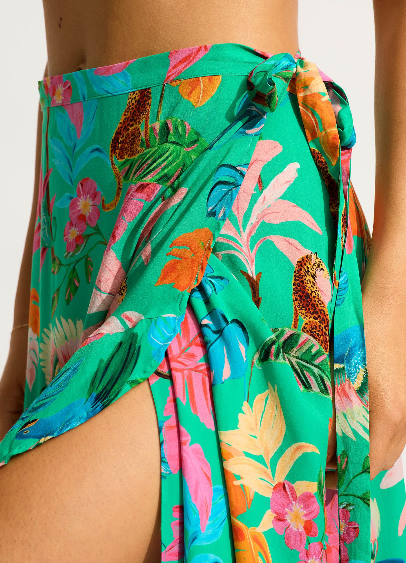 Tropica Wrap Skirt - Jade - Jade view 2