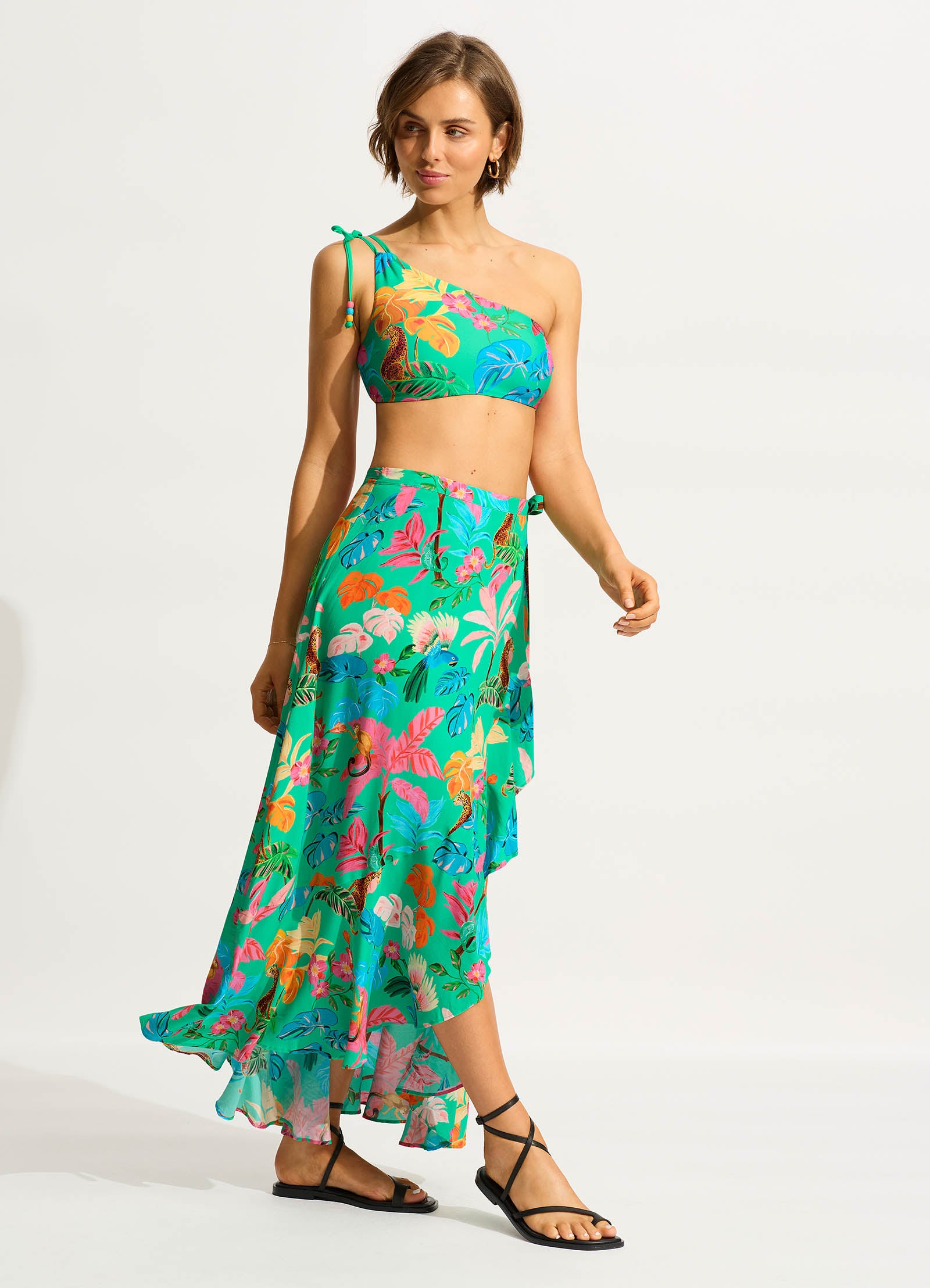 Tropica Wrap Skirt - Jade - Jade view 3
