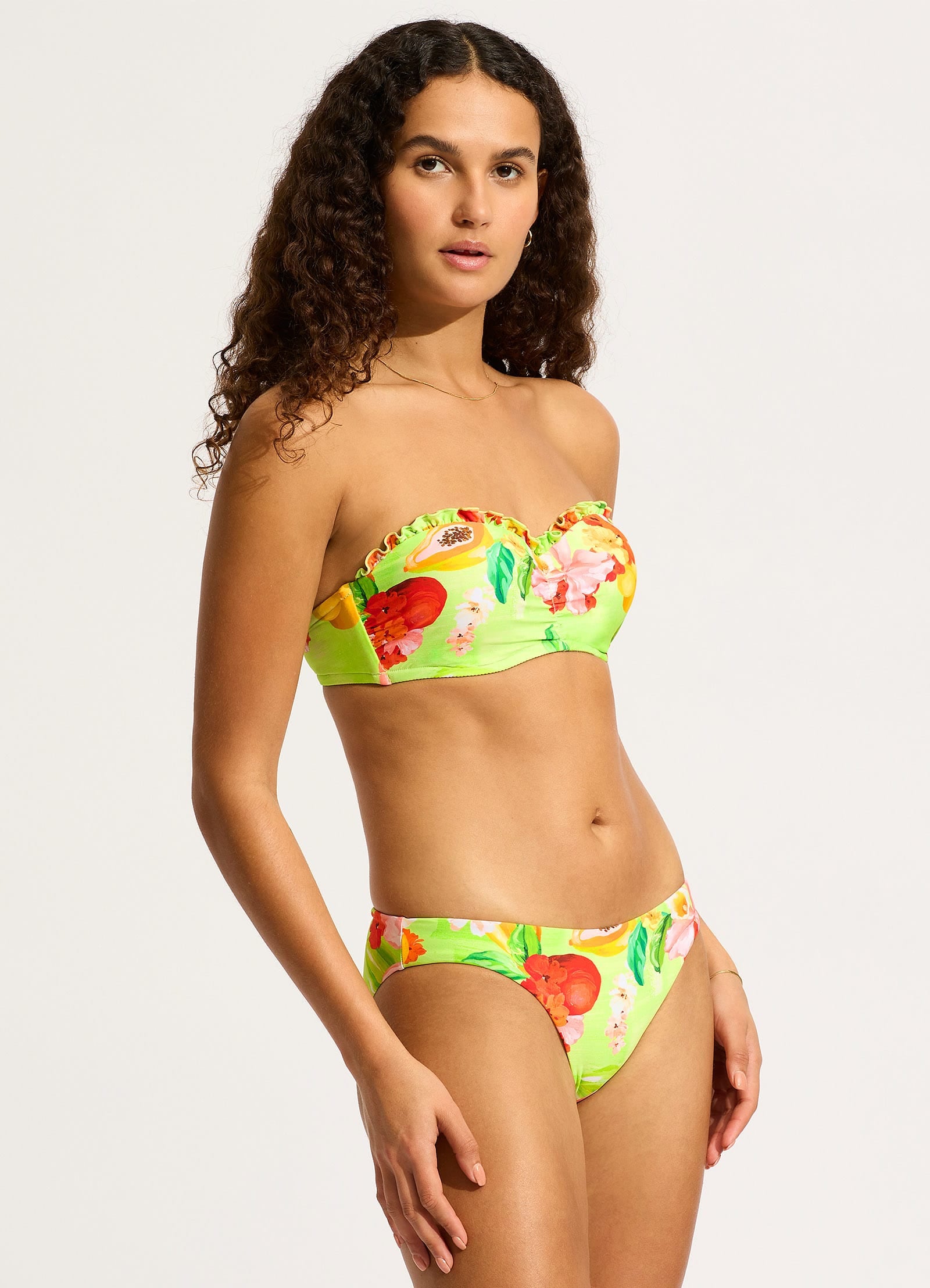 Tropique Hipster Bikini Bottom - Aloe Gel - Aloe Gel view 3