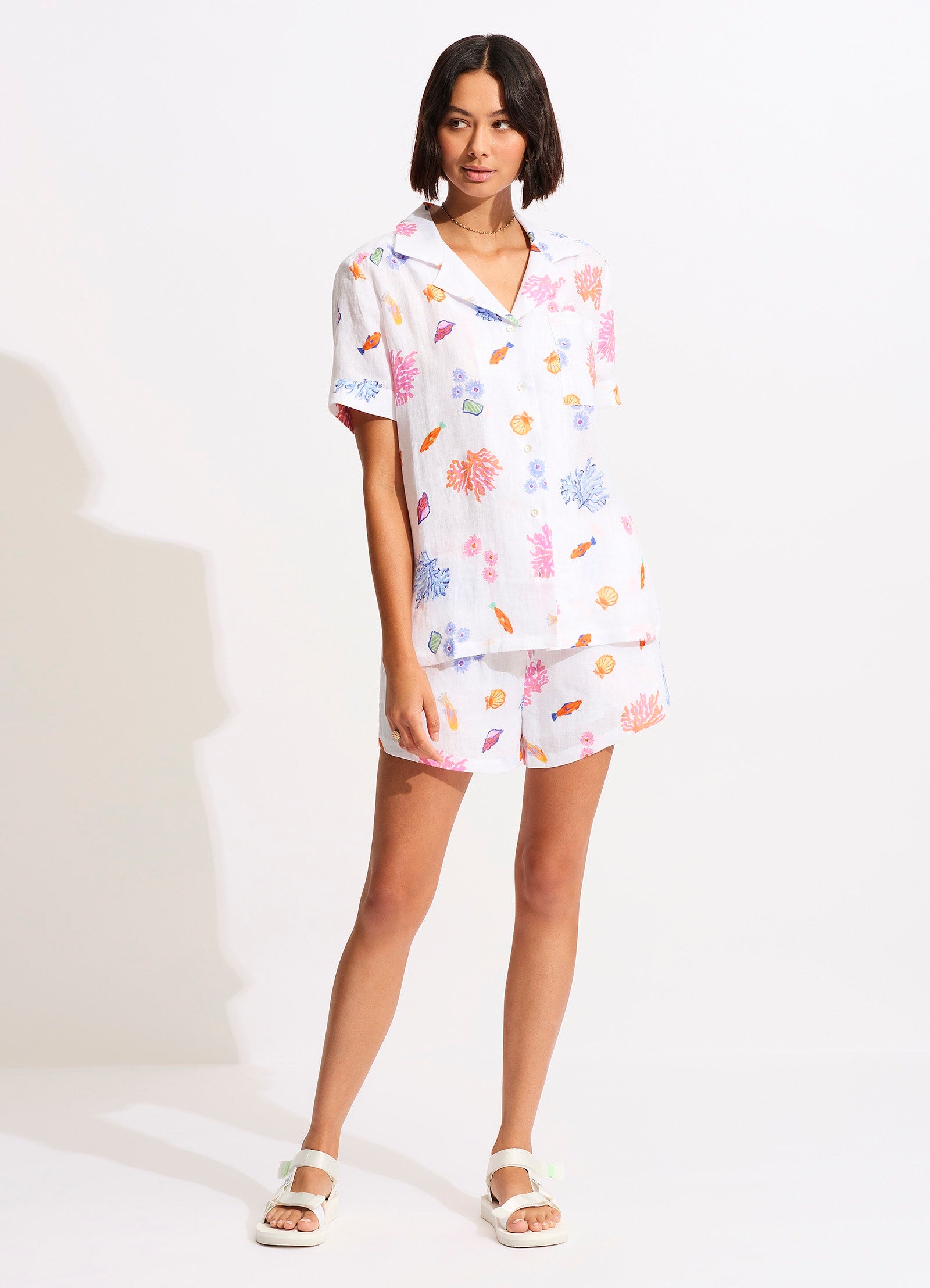 Under The Sea Beach Shirt - White - White view 2